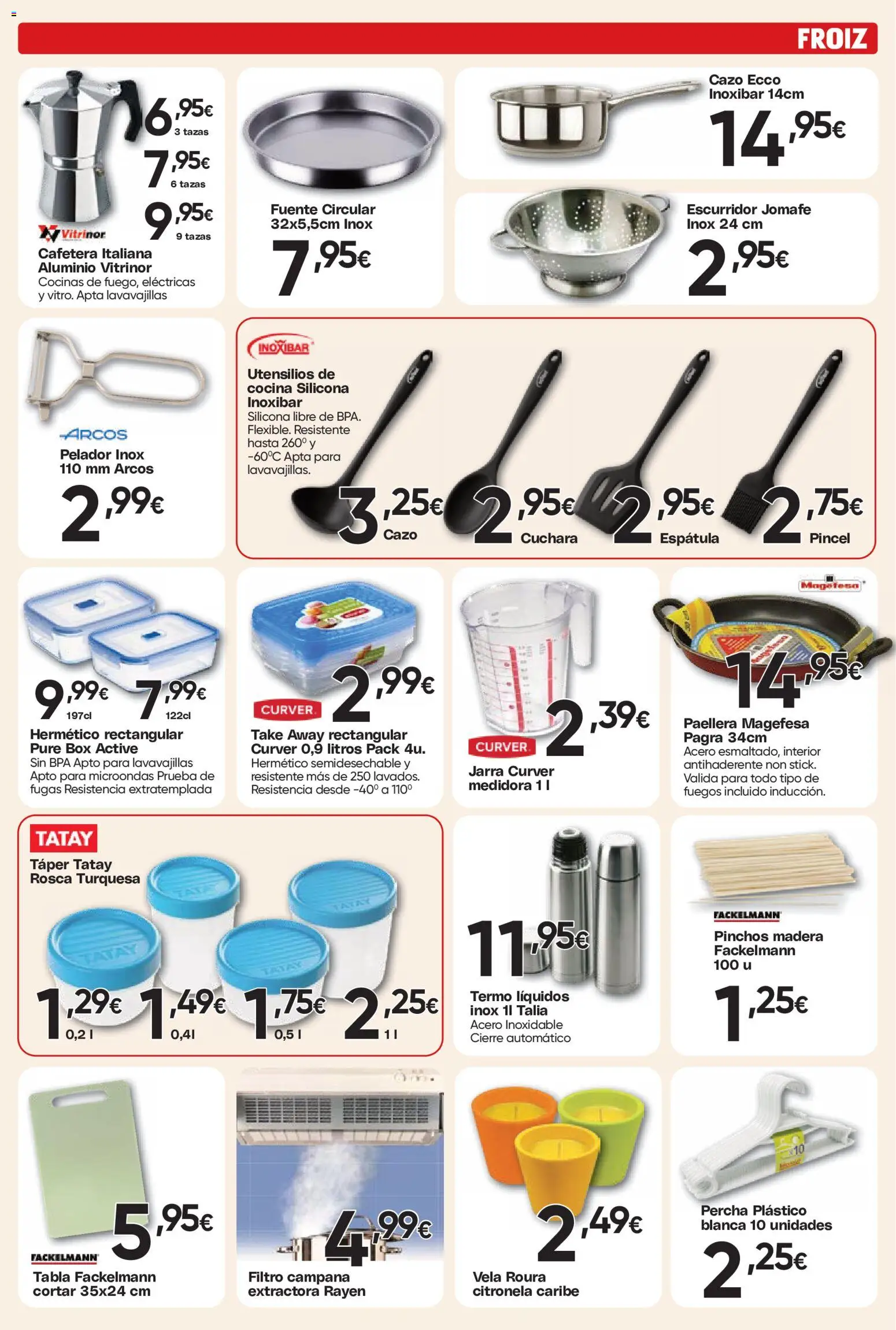 Froiz - Folleto Hiper │ válido desde el 25/06/2026 | Página: 8 | Productos: Percha, Vela, Cocina, Cafetera