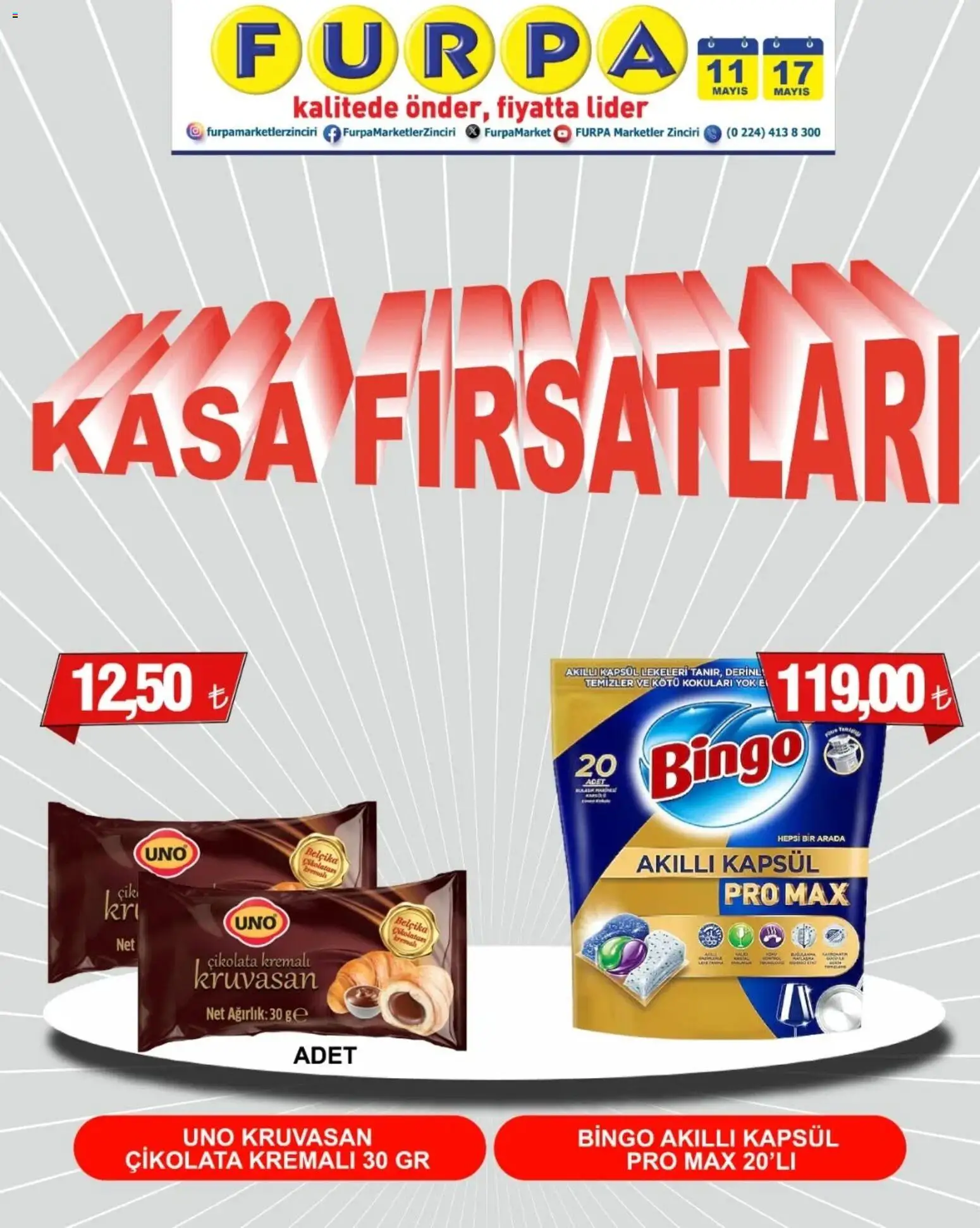 Furpa - Kasa Fırsatları - 11.05.2026 tarihinden itibaren geçerlidir | Sayfa: 1 | Ürünler: Çikolata, Kasa, Ağırlık