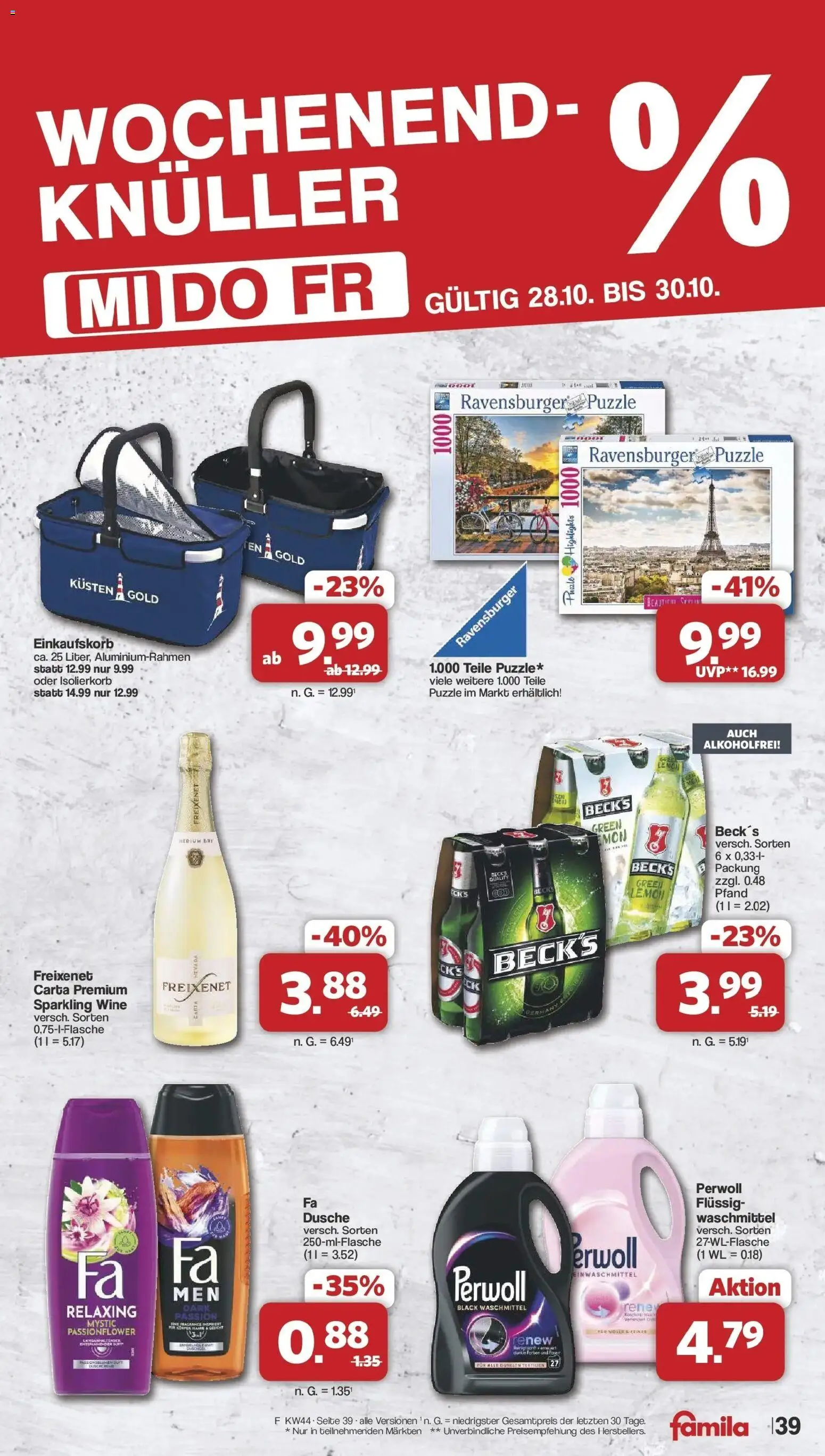Famila Nordwest - Famila: Wochenangebote – gültig ab 26.10.2026 | Seite: 41 | Produkte: Freixenet, Dusche, Perwoll, Waschmittel