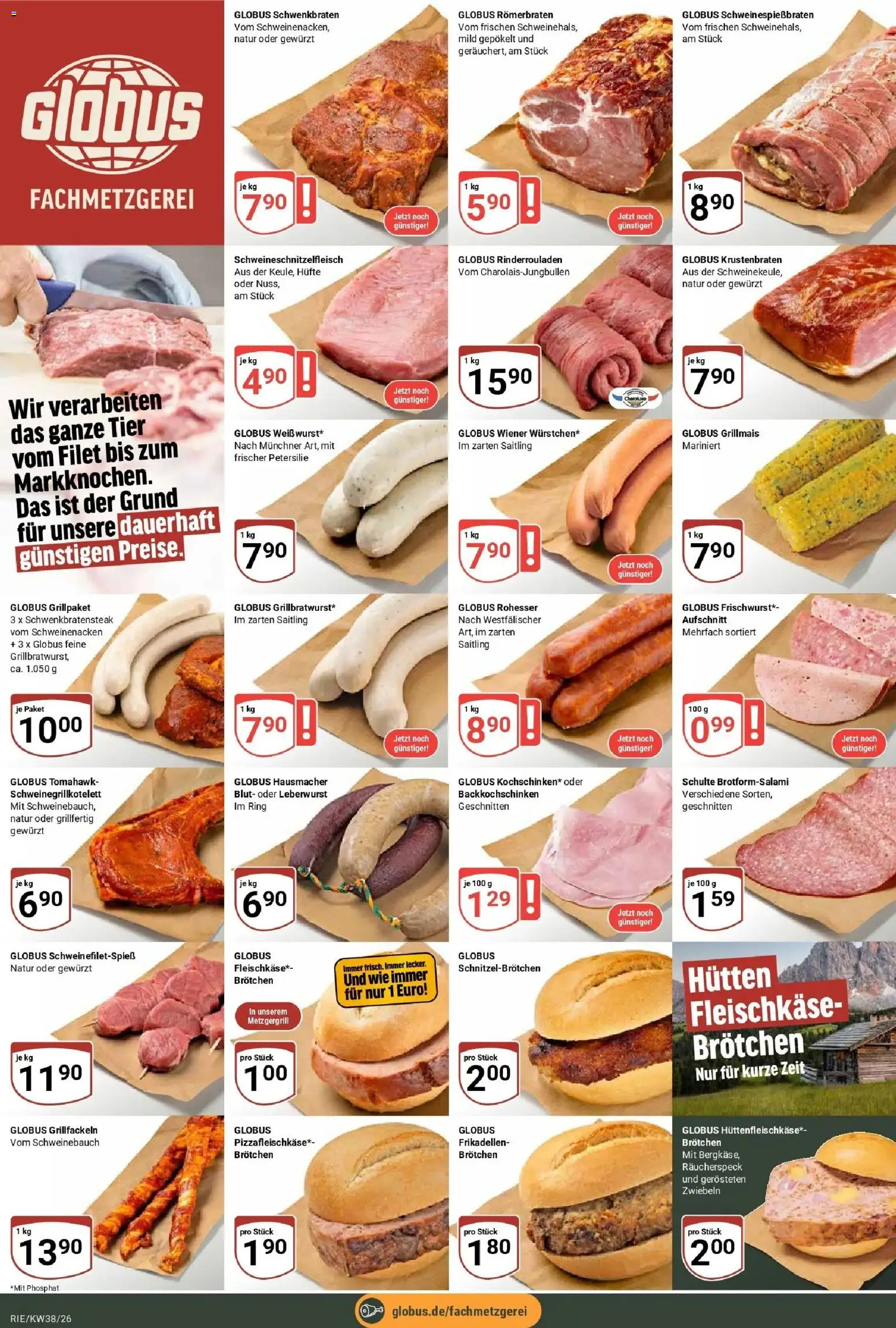 Globus Prospekt Bochum-Riemke (ab 14.09.2026) » Angebote online | Seite: 7 | Produkte: Rinderrouladen, Schweinebauch, Schweinenacken, Petersilie