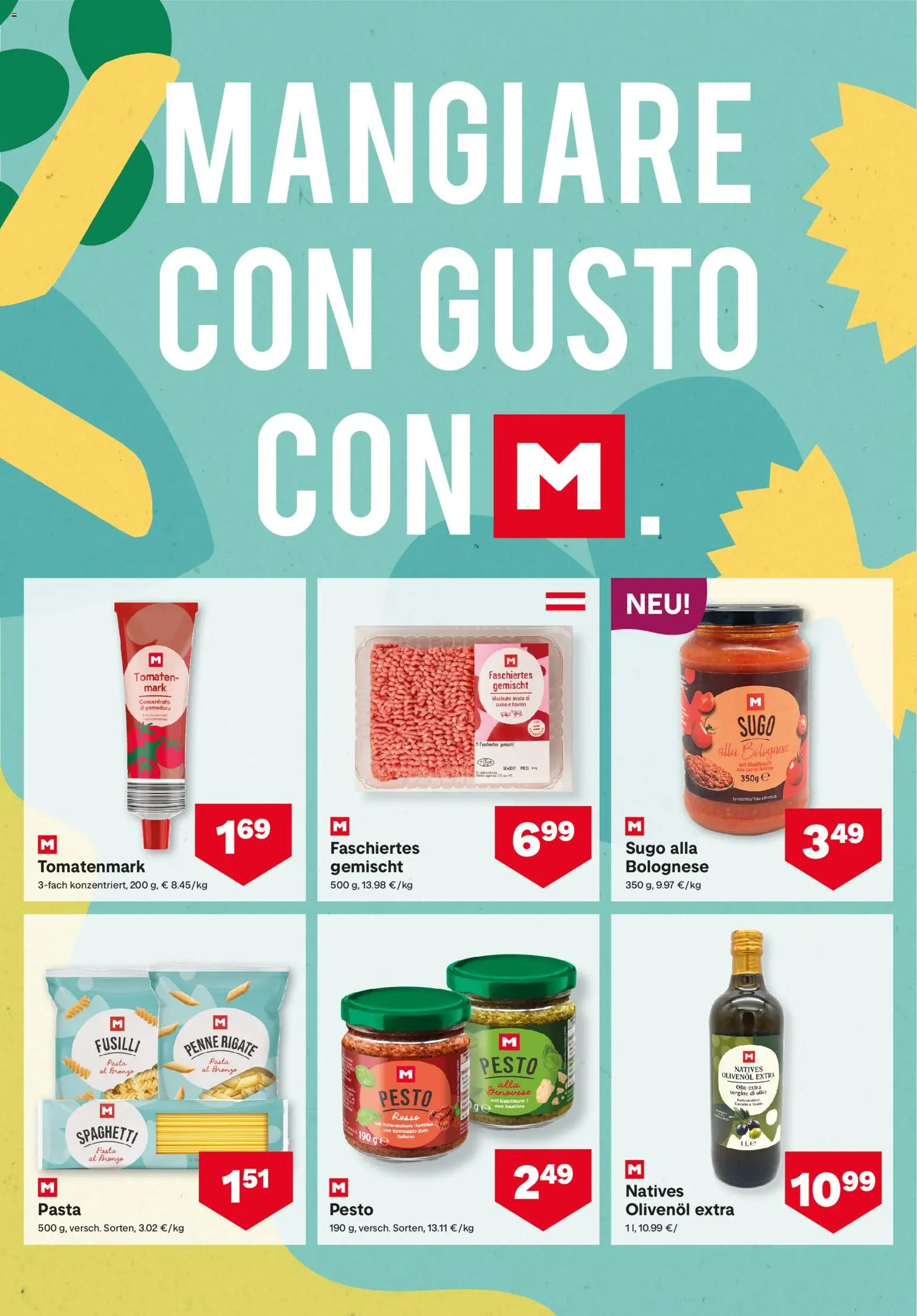 MPREIS Flugblatt gültig ab 23.07.2026 | Seite: 8 | Produkte: Pasta, Hajdina liszt, Tomaten