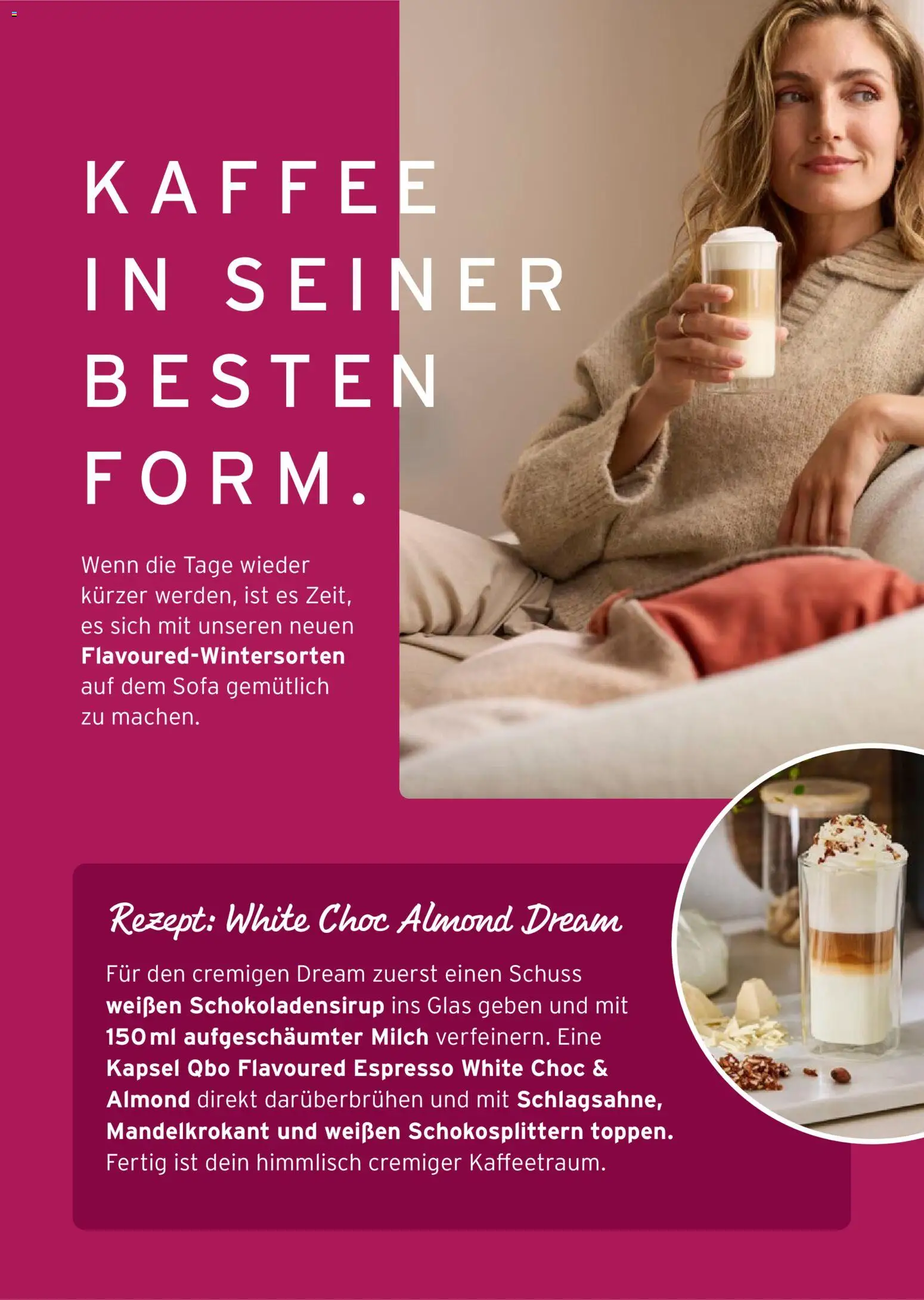 Prospekt Tchibo Herbst auf dem tisch – gültig ab 30.09.2026 | Seite: 34 | Produkte: Milch, Sofa, Kaffee