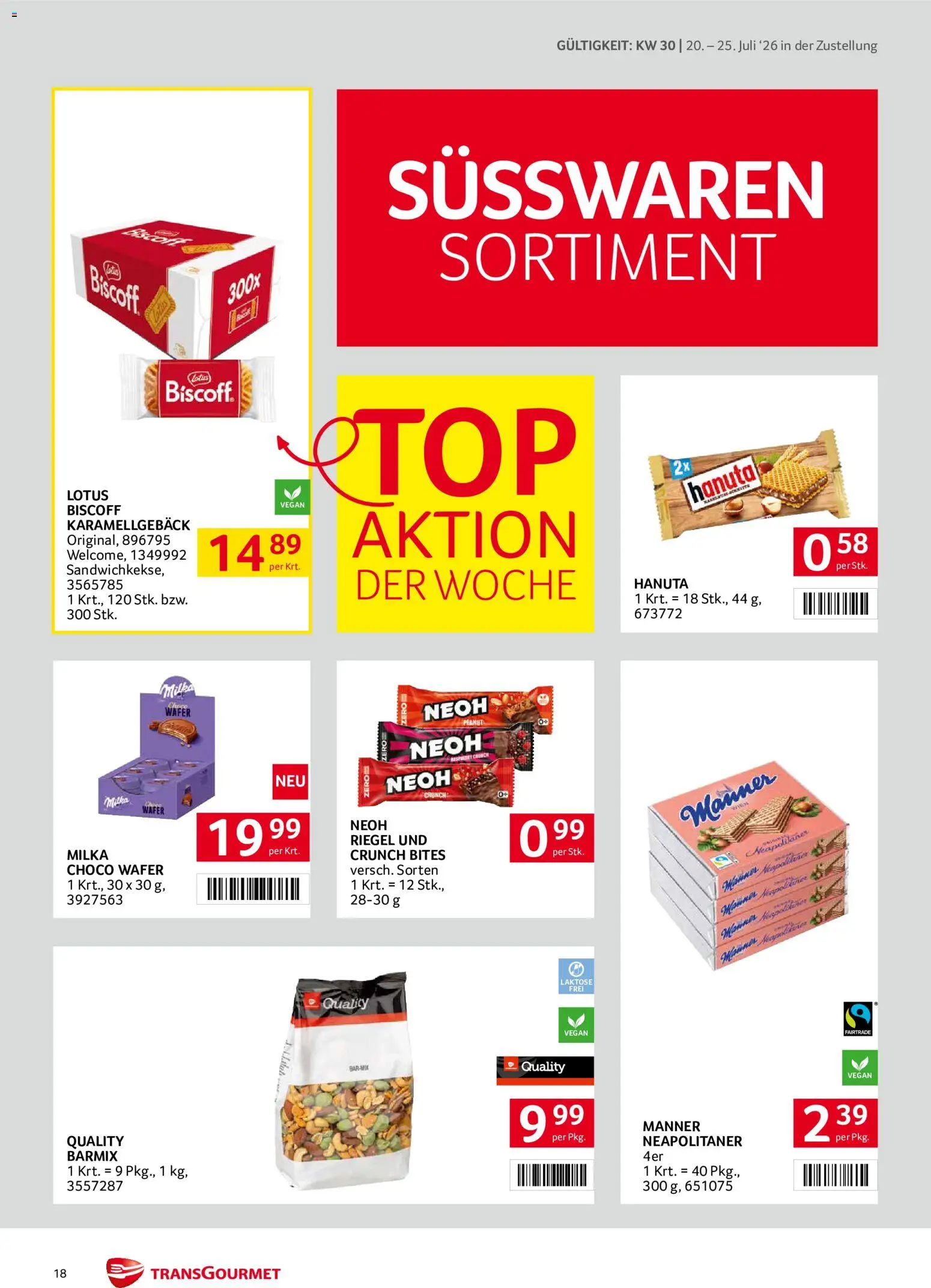Transgourmet Zustellaktion gültig ab 20.07.2026 | Seite: 18