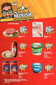 Maxi katalog Šok nedelja - pregled Maxi kataloga - važi od 11.06.2026 | Strana: 12 | Proizvode: Pileća prsa, Sir, Roštilj, Kajmak