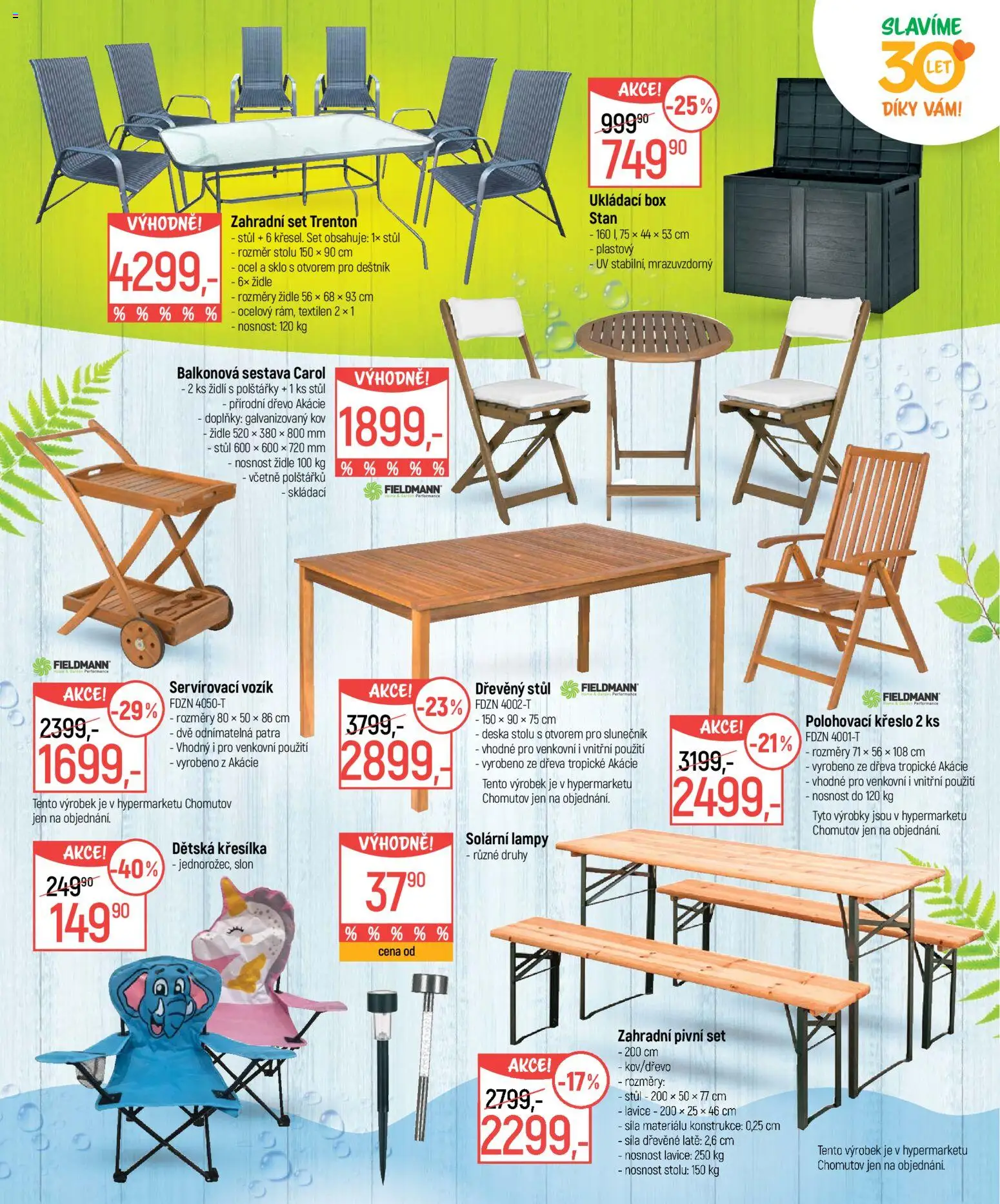 Globus leták - Léto od 03.06.2026 | Strana: 13 | Produkty: Deštník, Stůl, Židle, Stan