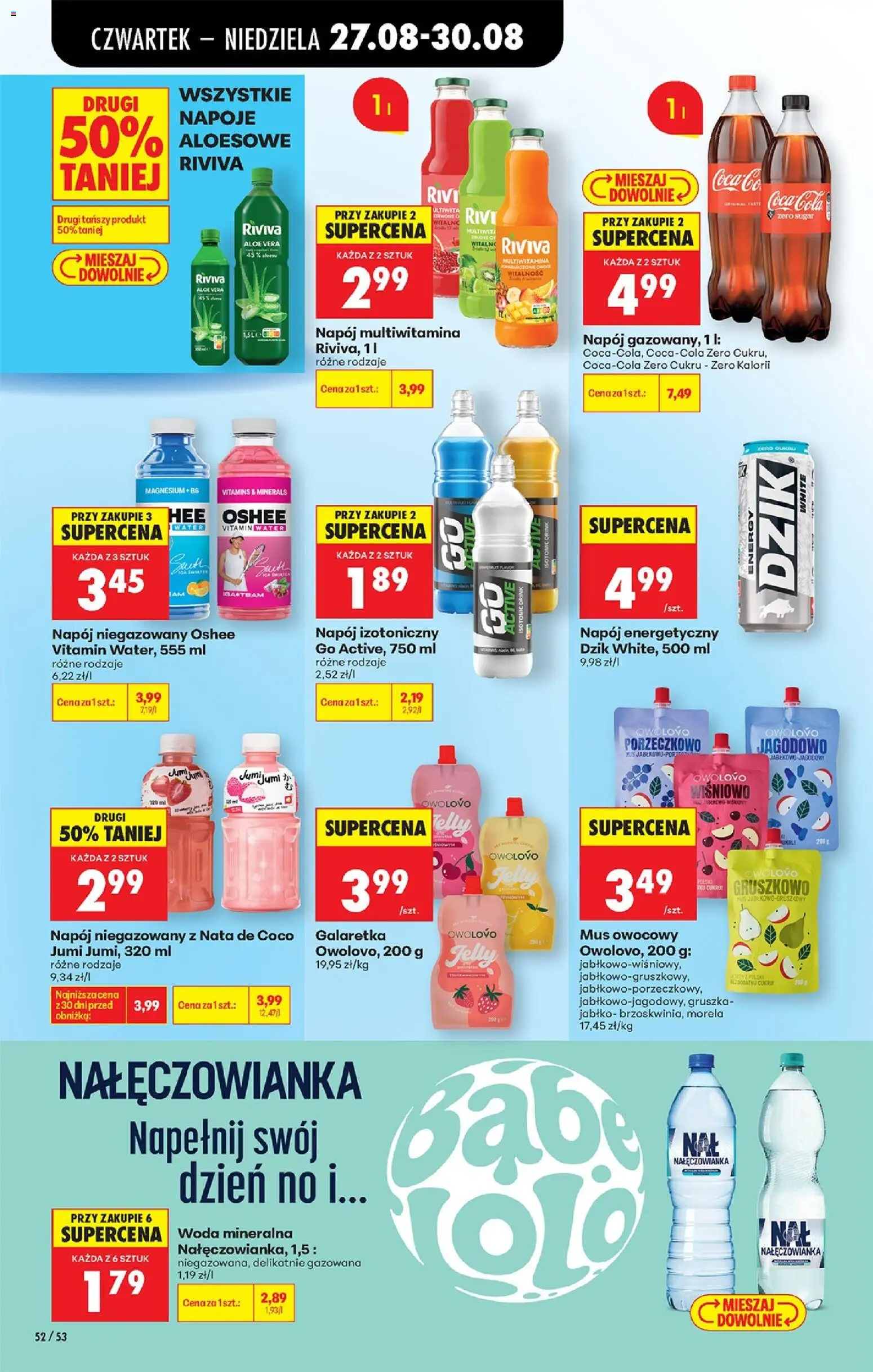 Biedronka Polsko leták - Codziennie niskie ceny od 27.08.2026 | Strana: 72 | Produkty: Coca cola, Nápoje, Aloe vera, Cola