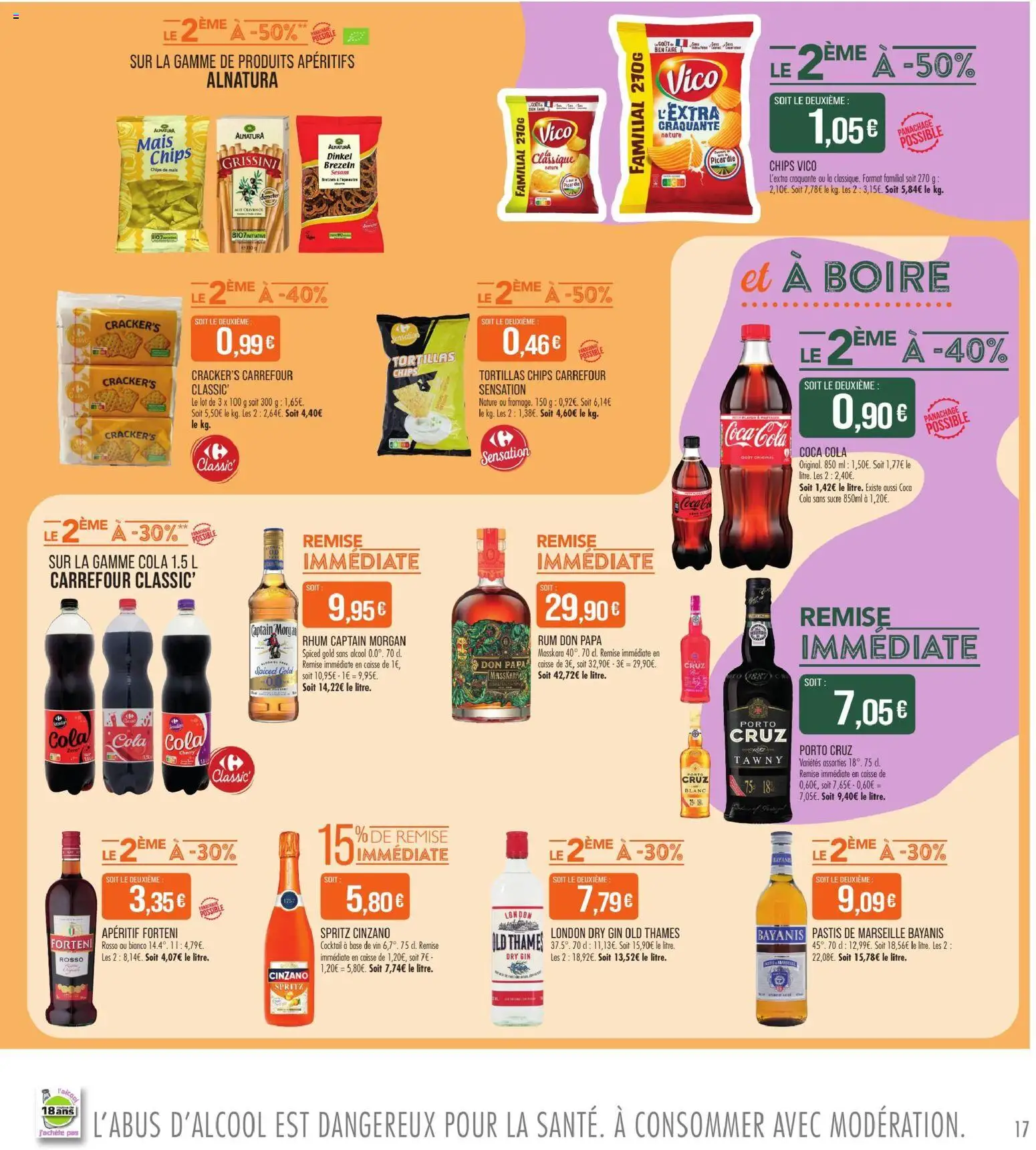 {H1} | Page: 17 | Produits: Base, Tortillas, Rhum, Chips