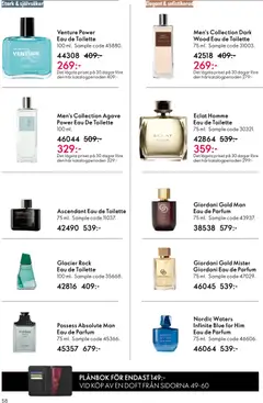 Oriflame erbjudanden 08/26 - Förhandsvisning av reklamblad från butik Oriflame aktuell från 03.06.2026 | Sida: 58 | Produkter: Doft, Eau de toilette, Rock, Plånbok