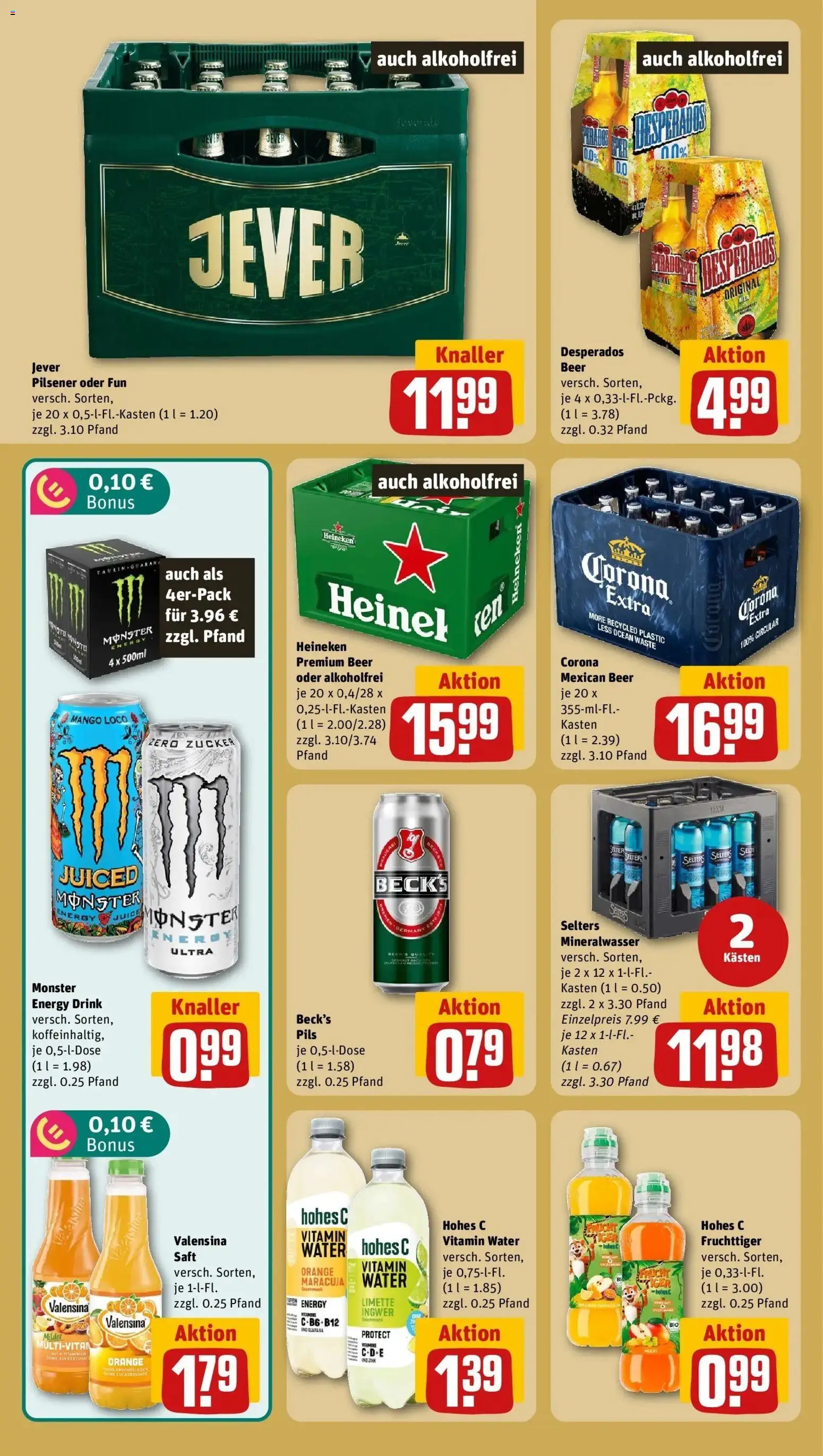 REWE Prospekt ab 14.09.2026 zum Blättern » Angebote | Seite: 22 | Produkte: Energy, Heineken, Valensina, Mango