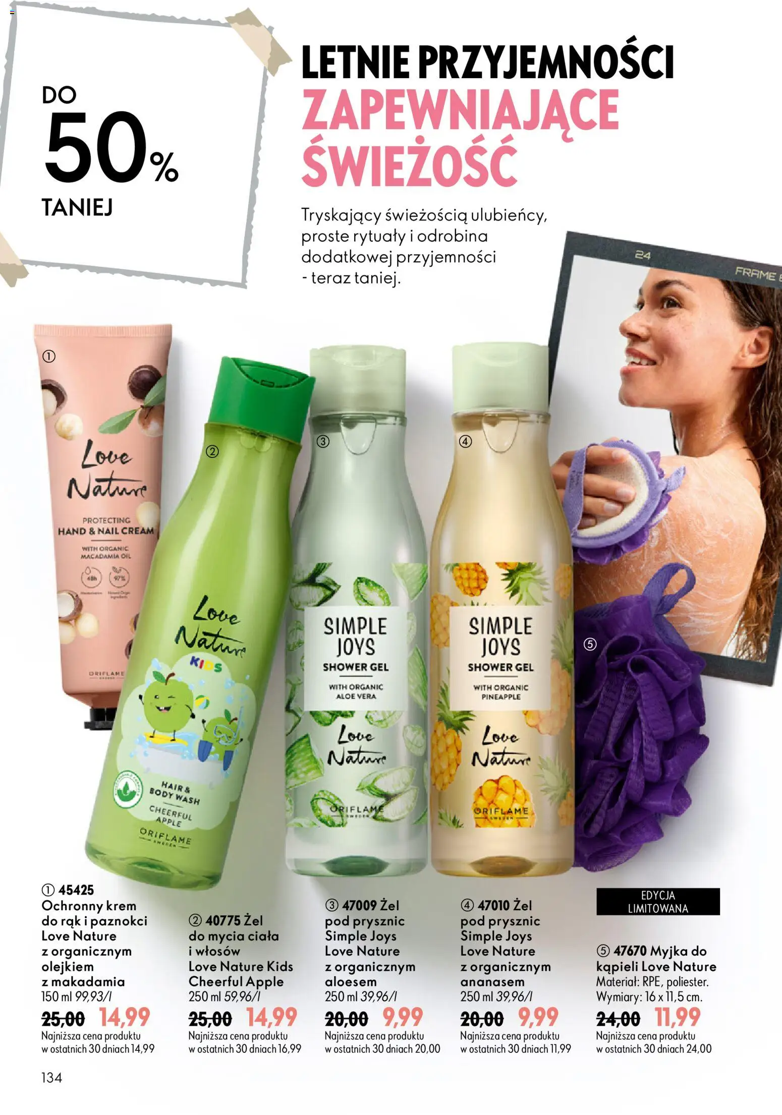 Oriflame Katalog 10 2026 od 08.07.2026 | Strona: 134 | Produkty: Prysznic, Body, Krem
