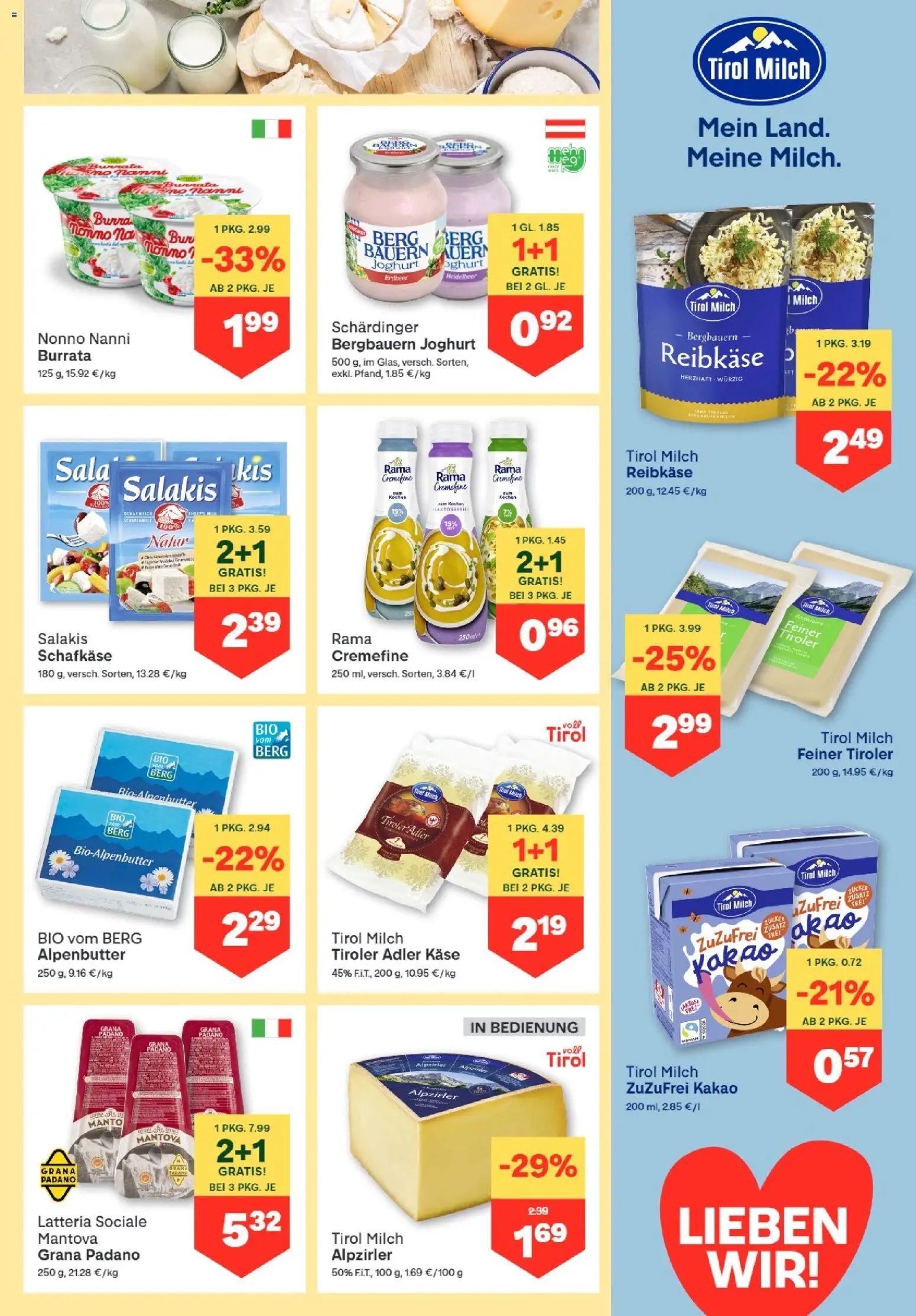 MPREIS Anras gültig ab 22.10.2026 | Seite: 5 | Produkte: Zucker, Milch, Käse, Joghurt