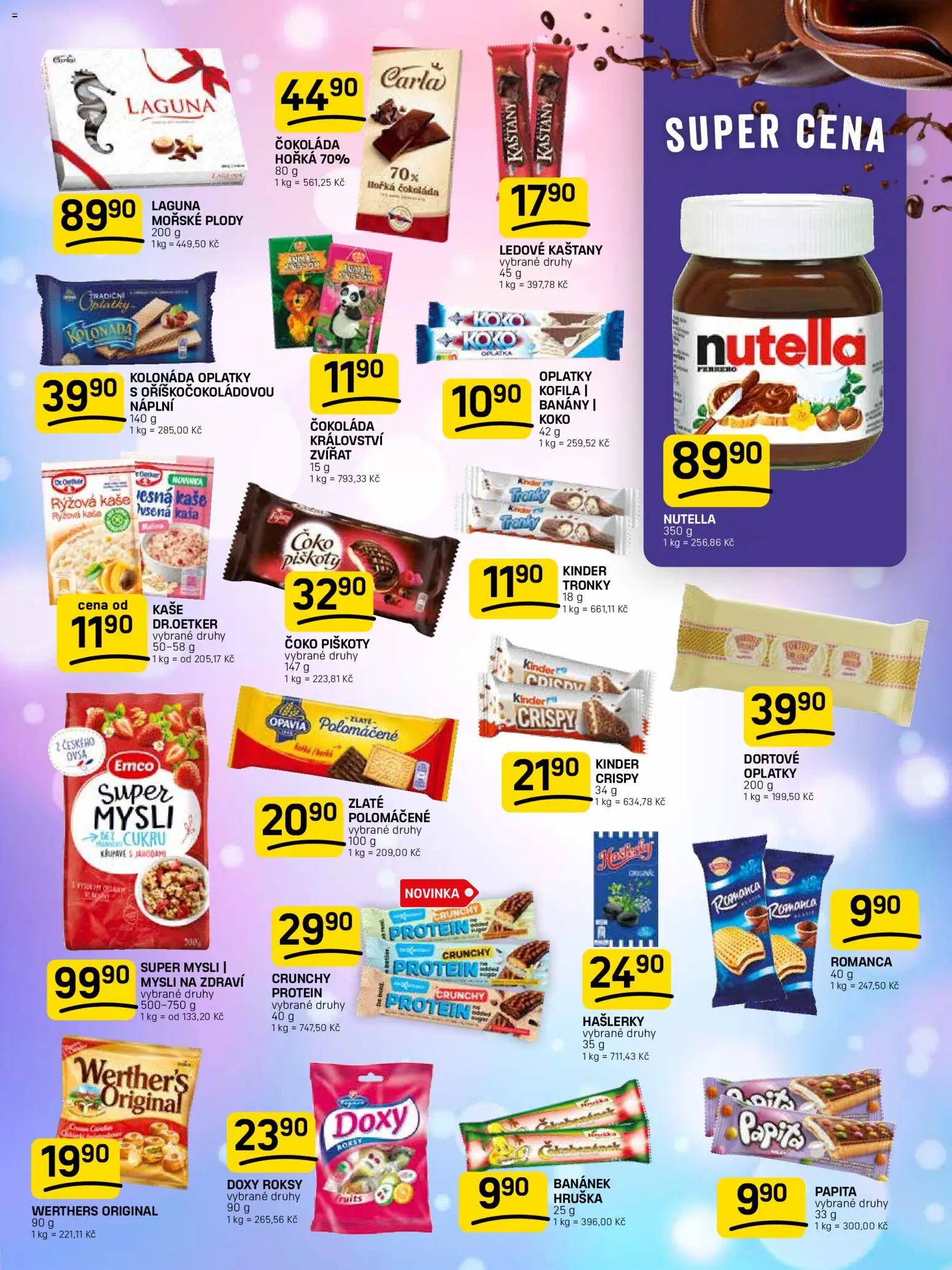 Flop leták od 10.06.2026 | Strana: 9 | Produkty: Rýžová kaše, Kofila, Horká čokoláda, Nutella
