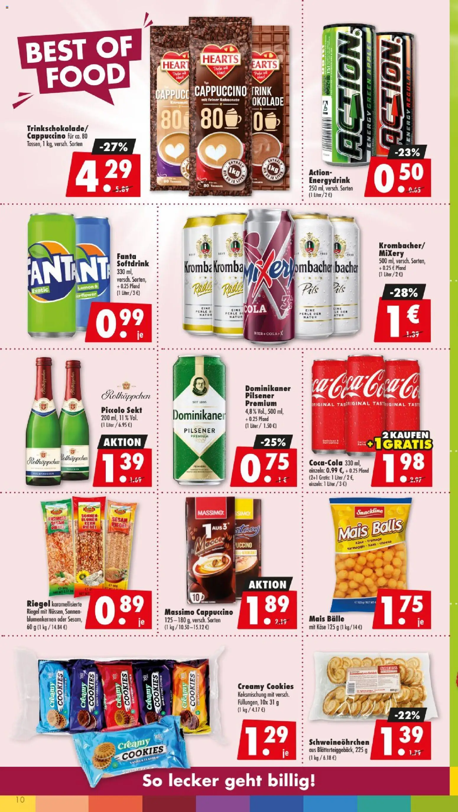 Mäc Geiz Prospekt – gültig ab 03.08.2026 | Seite: 10 | Produkte: Energy, Käse, Pils, Rotkäppchen