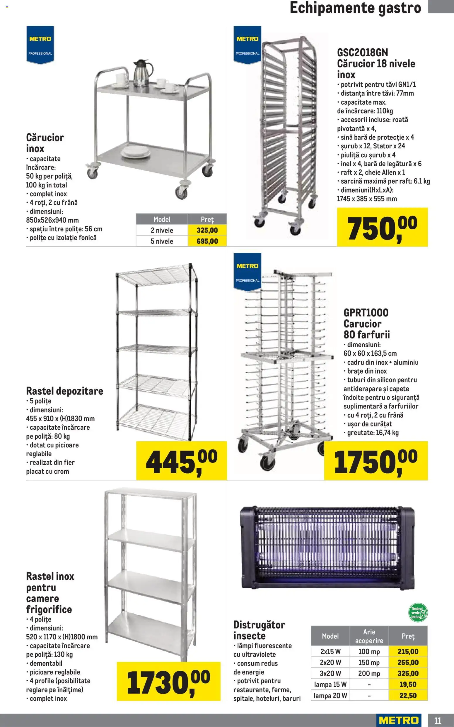 Noul catalog Metro – valabil de la 01.04.2026 | Pagină: 11 | Produse: Inel, Raft, Lampă