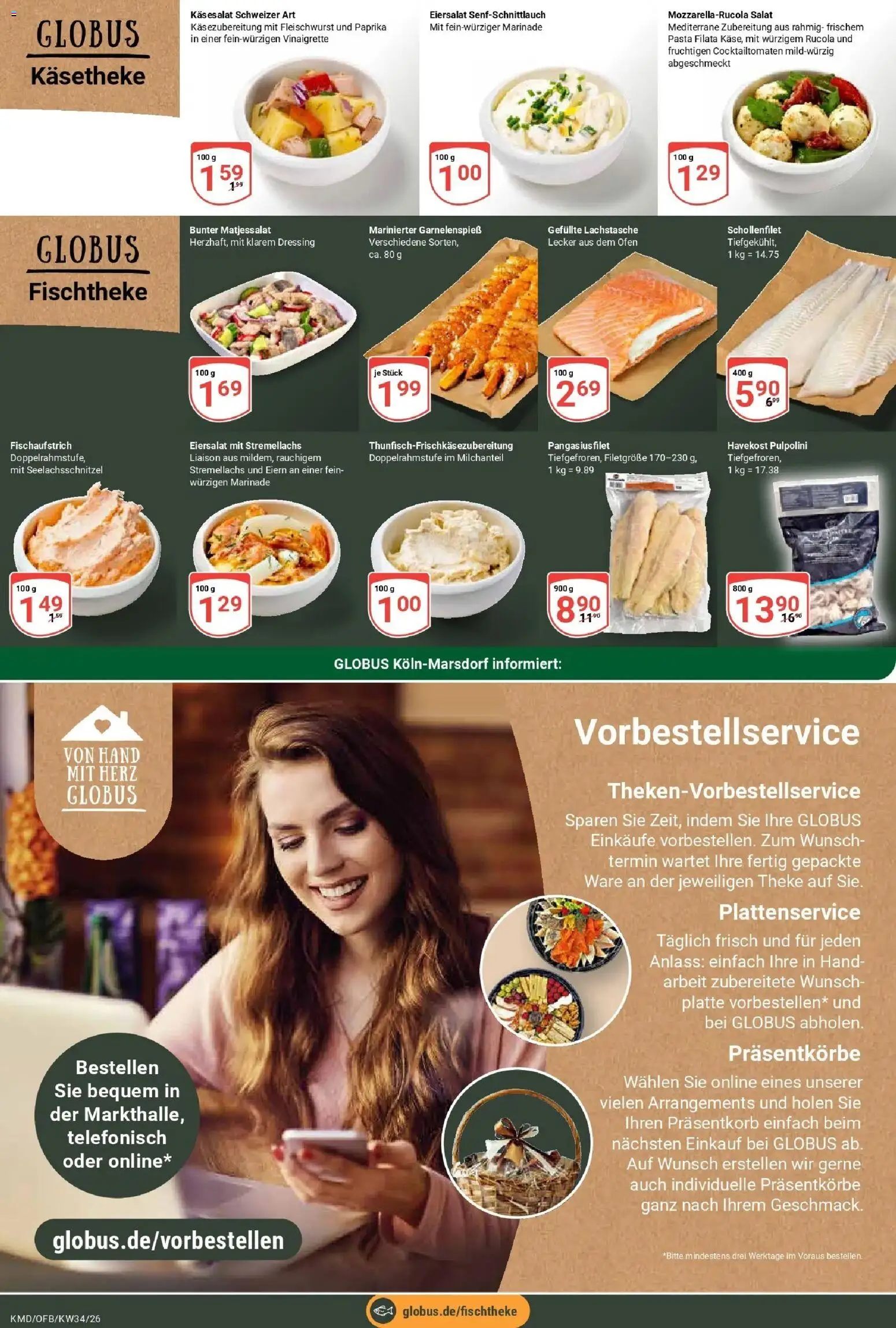 Globus Prospekt Köln (ab 17.08.2026) » Angebote online | Seite: 11 | Produkte: Rucola, Dressing, Pasta, Salat