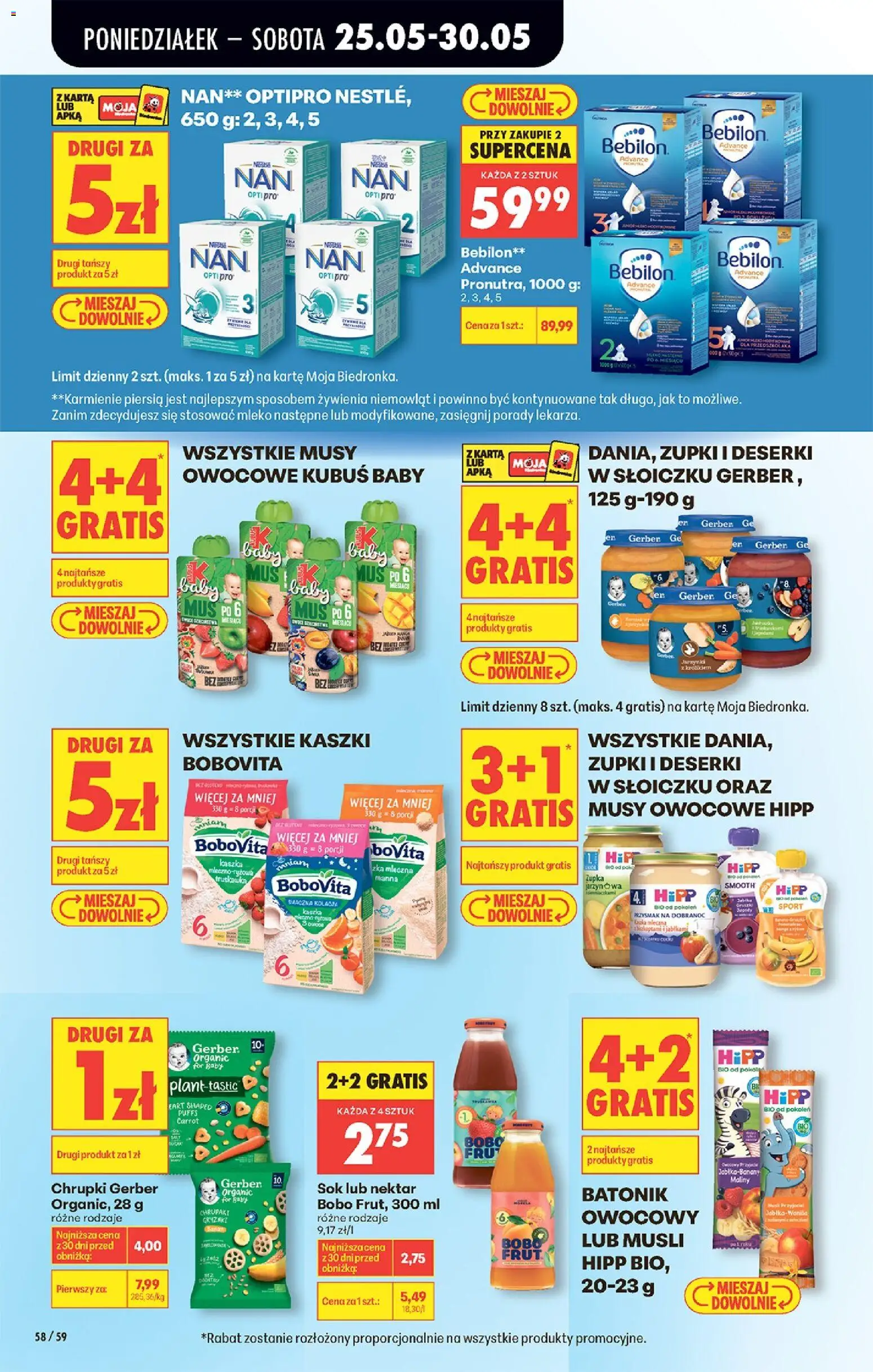 Biedronka Polsko leták od 25.05.2026 | Strana: 60 | Produkty: Mléko, Jablka, Müsli, Hipp