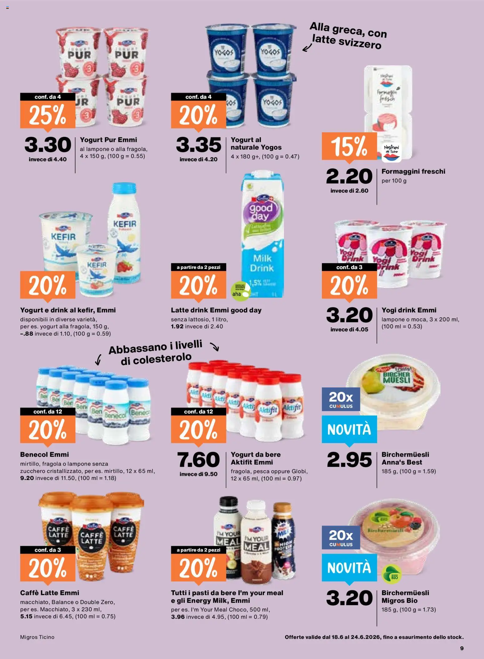 Migros aktionen IT – gültig ab 18.06.2026 | Seite: 9 | Produkte: Kefir