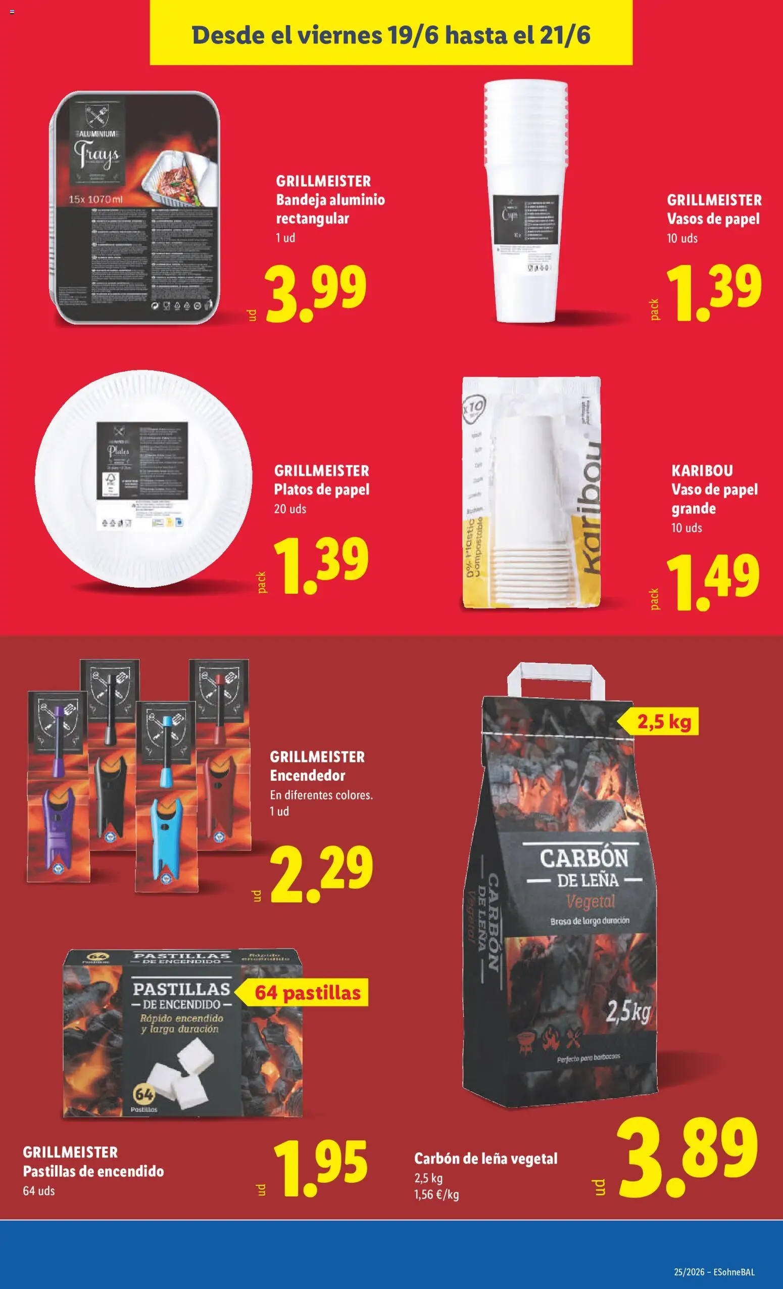 Lidl folleto │ válido desde el 15.06.2026 | Página: 39 | Productos: Vasos, Bandeja