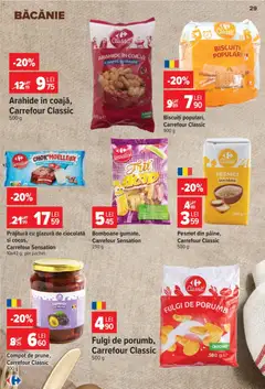 Ofertele Carrefour valabile de la 14.10.2026 | Pagină: 29 | Produse: Prăjitură, Fulgi de porumb, Biscuiți, Fulgi