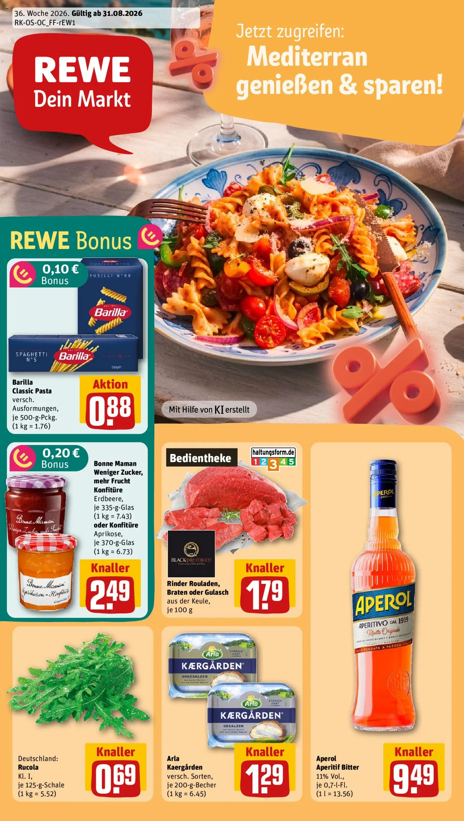 Rewe Prospekt – gültig ab 31.08.2026 | Seite: 1