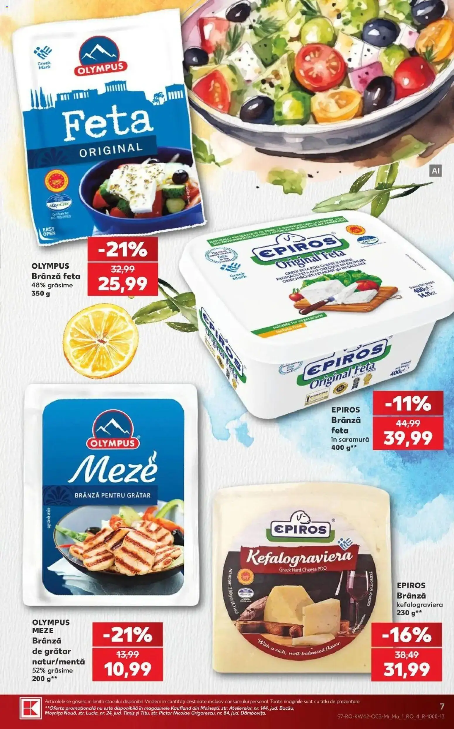 Kaufland Iași 14.10.2026 - Revista si Oferta | Pagină: 7 | Produse: Brânză feta, Grătar, Brânză
