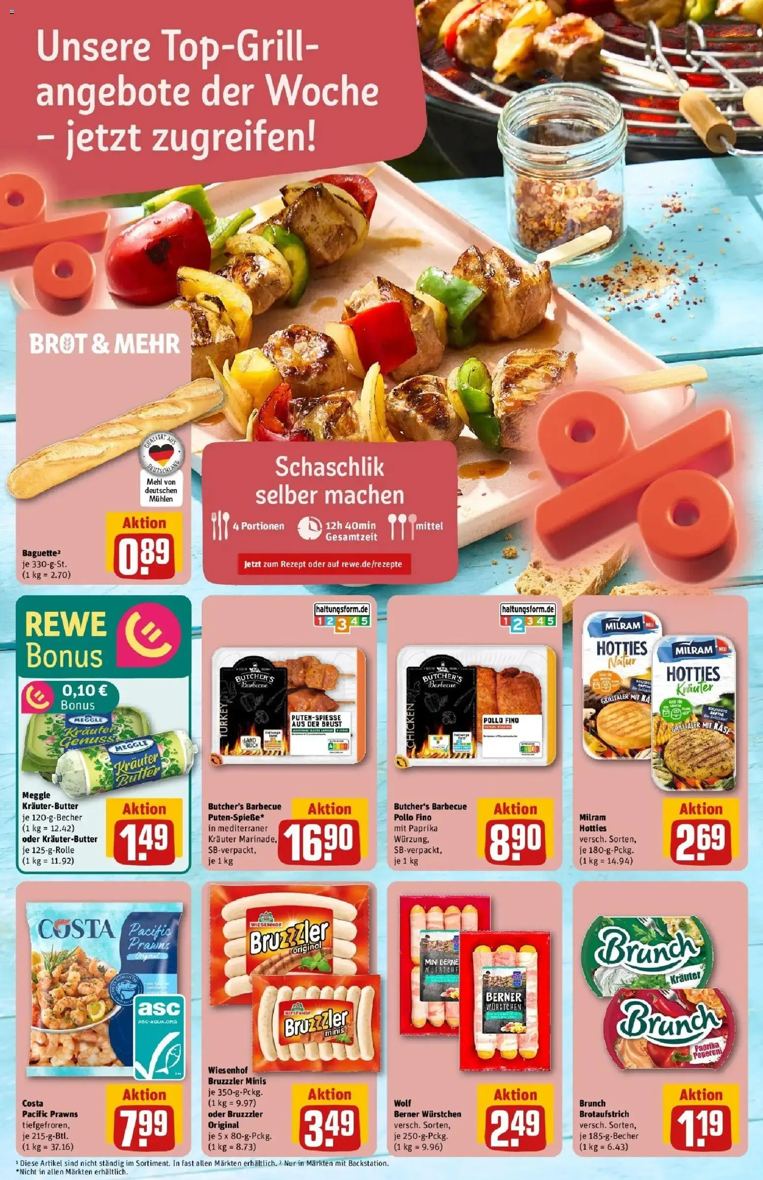 Rewe Prospekt Heppenheim – gültig ab 17.05.2026 | Seite: 6 | Produkte: Mehl, Butter, Kräuterbutter, Milram