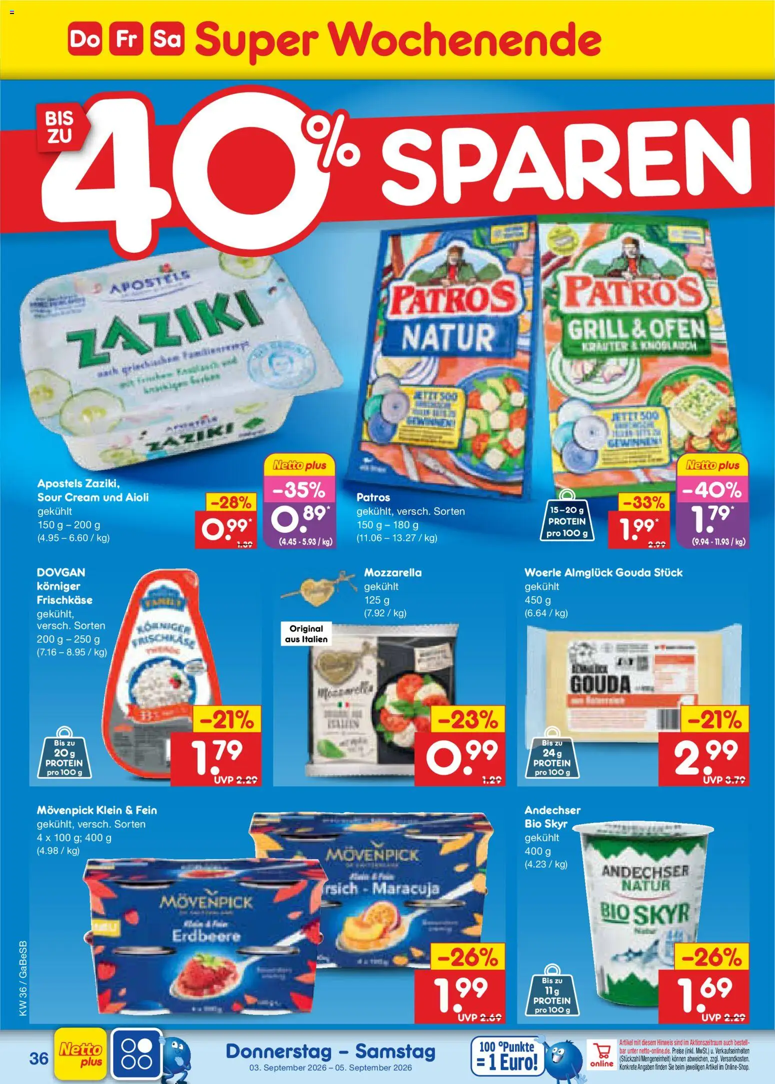 Netto Marken-Discount Prospekt – gültig ab 31.08.2026 | Seite: 48 | Produkte: Ofen, Grill, Mozzarella, Frischkase
