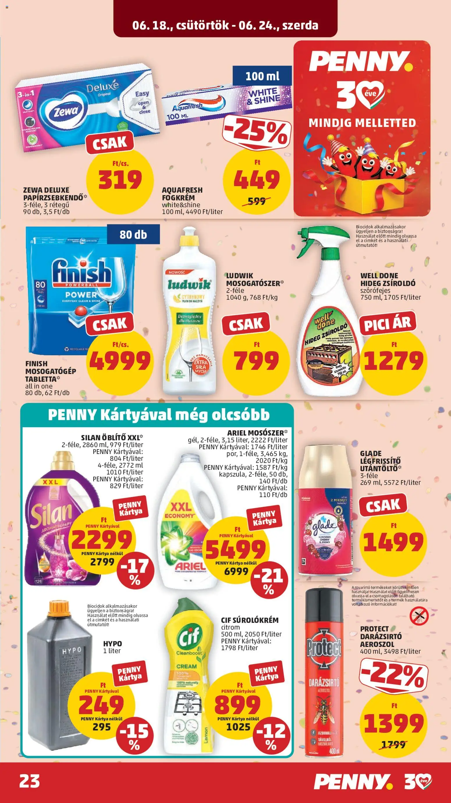 PENNY akciós ujság - amely érvényes a következő dátumtól: 18.06.2026 | Oldal: 25
