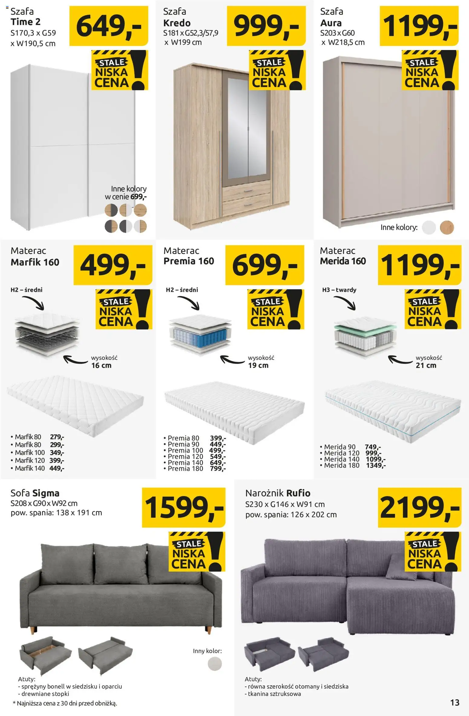 Black Red White promocje od 07.09.2026 | Strona: 13 | Produkty: Materac, Szafa, Narożnik, Sofa