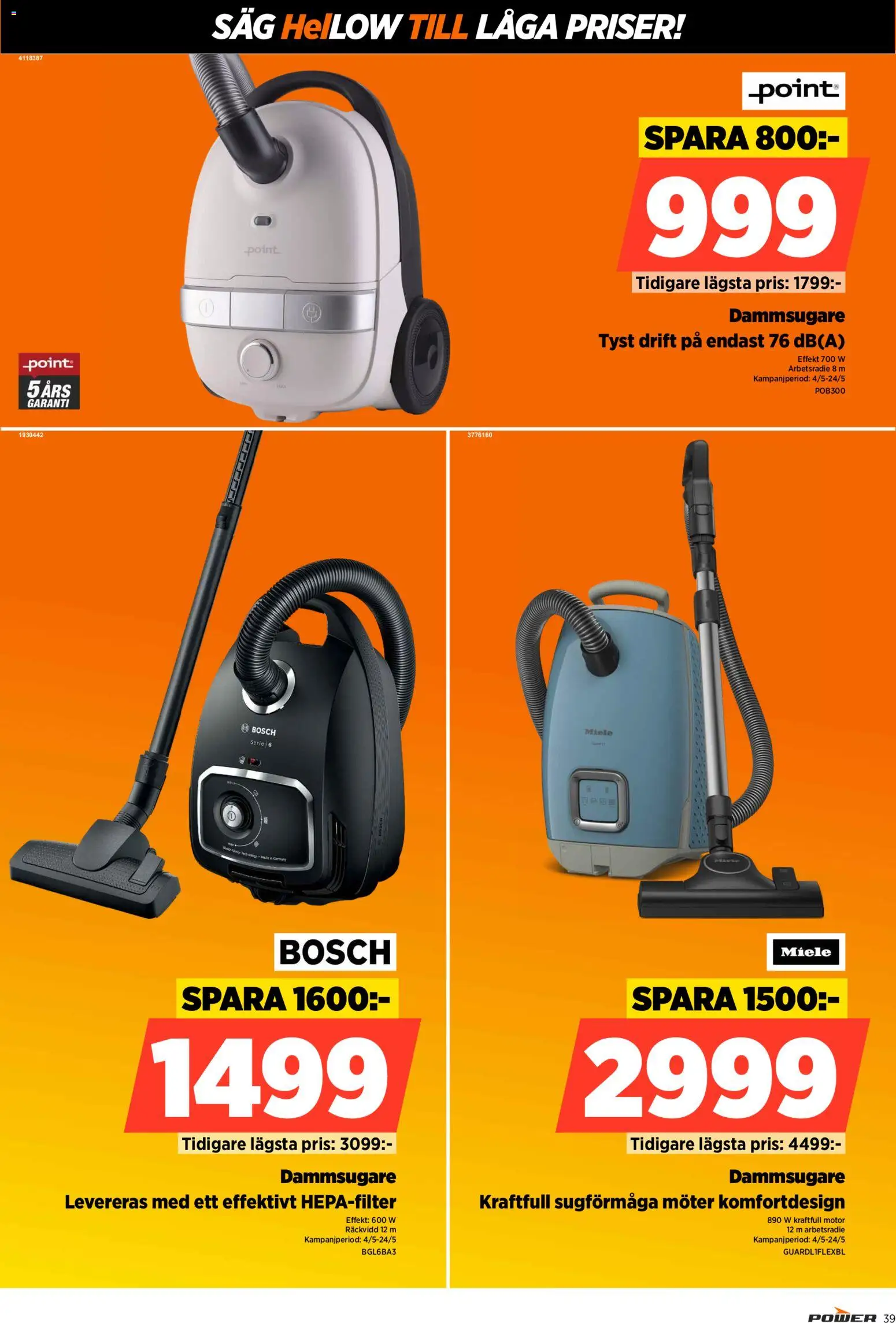 Power reklamblad aktuell från 04.05.2026 | Sida: 39