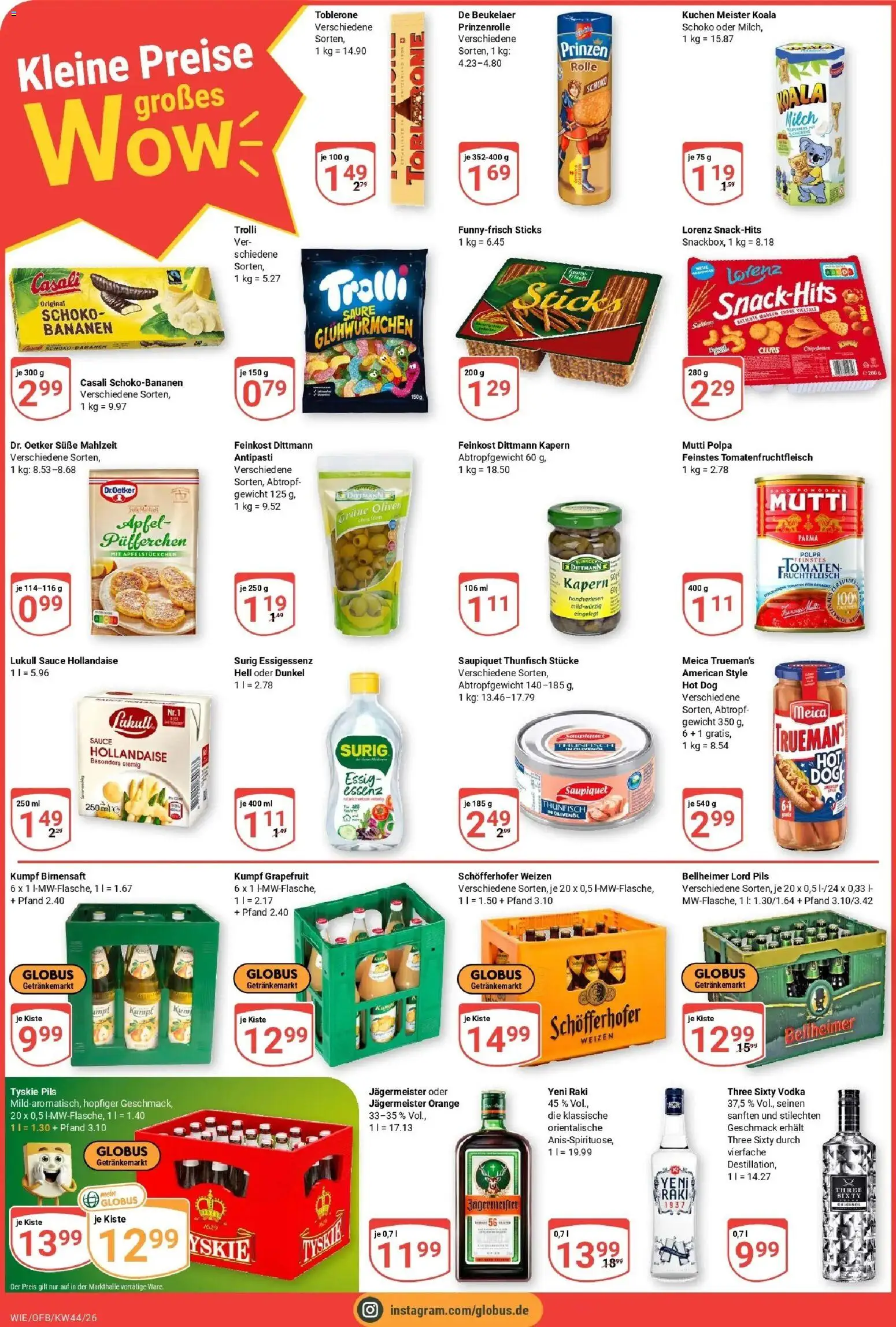 Globus Prospekt Waghäusel (ab 26.10.2026) » Angebote online | Seite: 4 | Produkte: Tyskie, Olivenol, Grapefruit, Kuchen