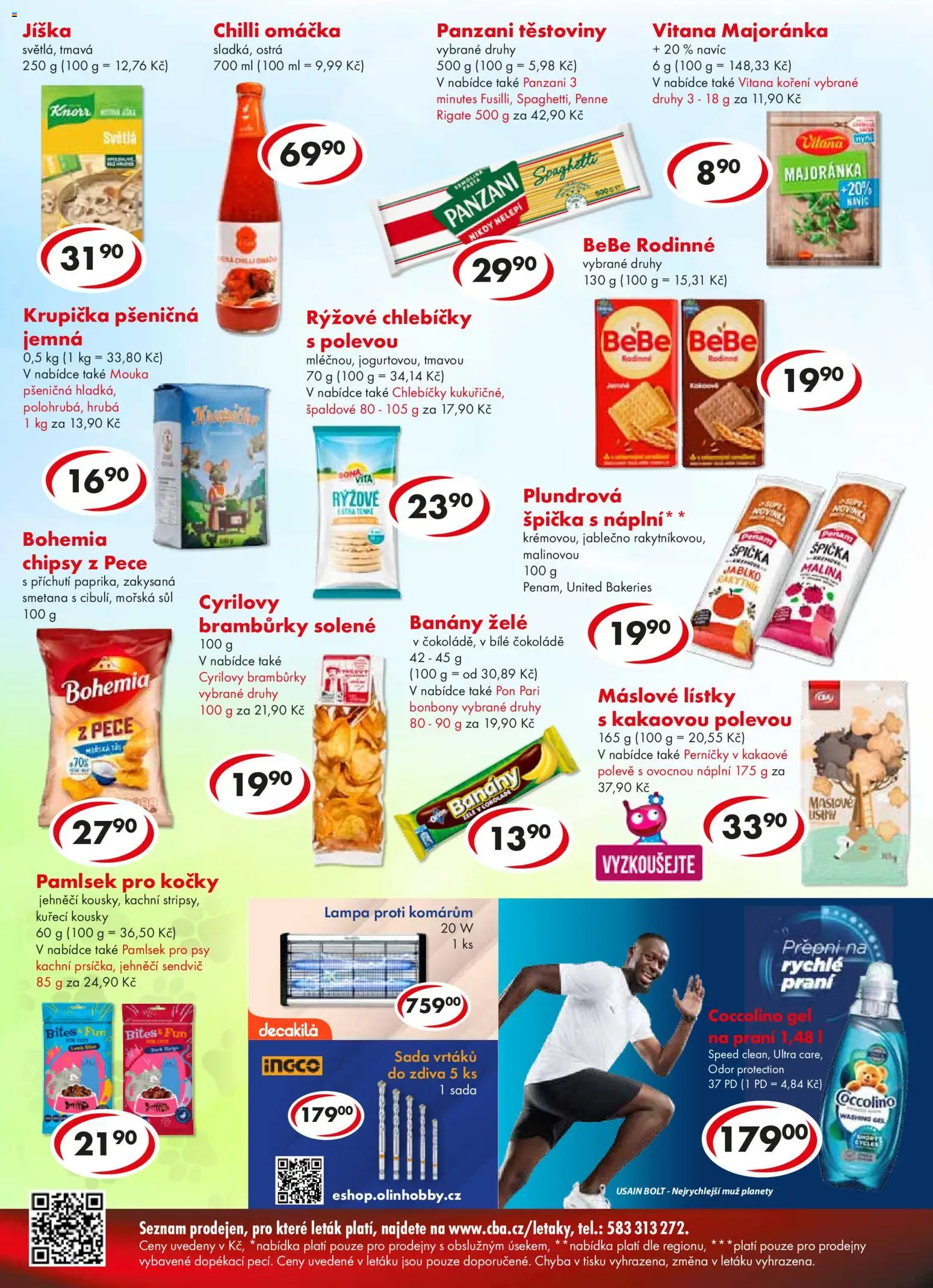 CBA leták - Premium od 10.06.2026 | Strana: 4 | Produkty: Banány, Knorr, Koření, Mouka