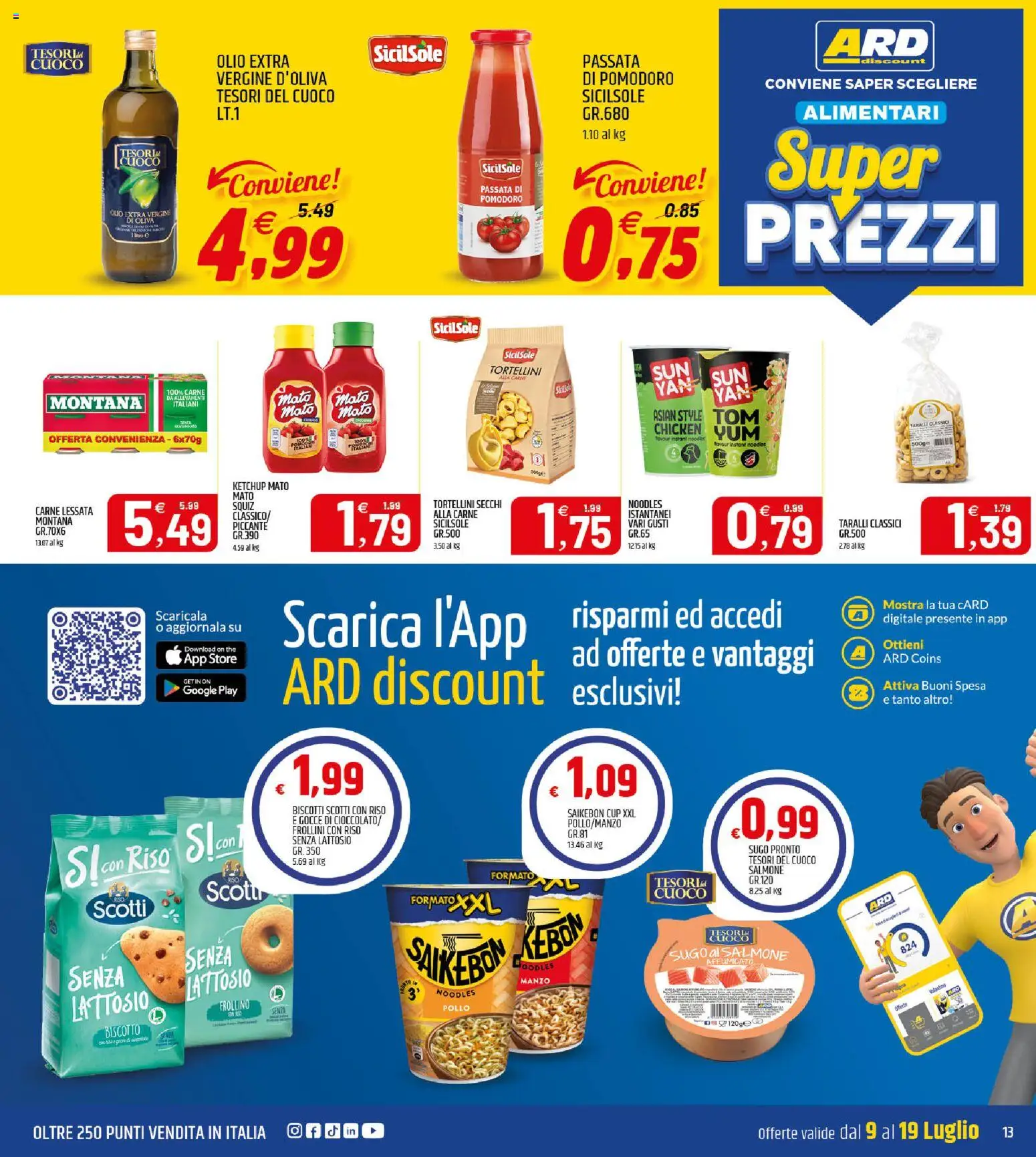 Volantino ARD Discount del 09/07/2026 | Pagina: 13 | Prodotti: Riso, Manzo, Ketchup, The