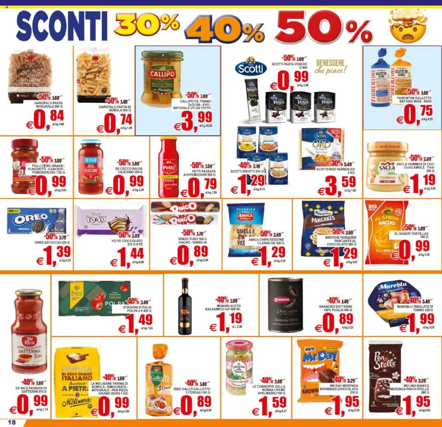 Volantino Pewex del 02/09/2026 | Pagina: 18 | Prodotti: Brioche, Granoro, Pomodori, Tortillas