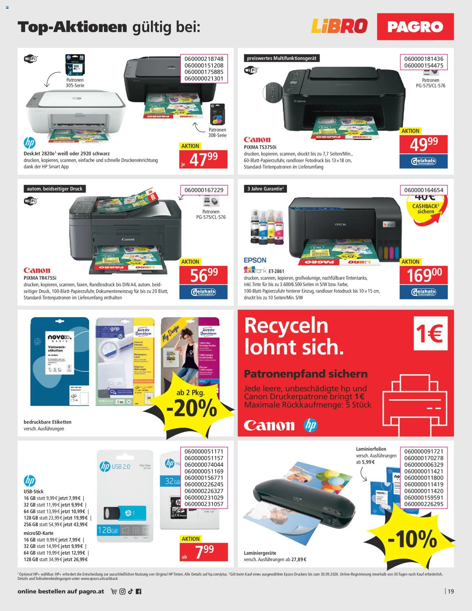 Libro Flugblatt gültig ab 03.09.2026 | Seite: 19 | Produkte: USB