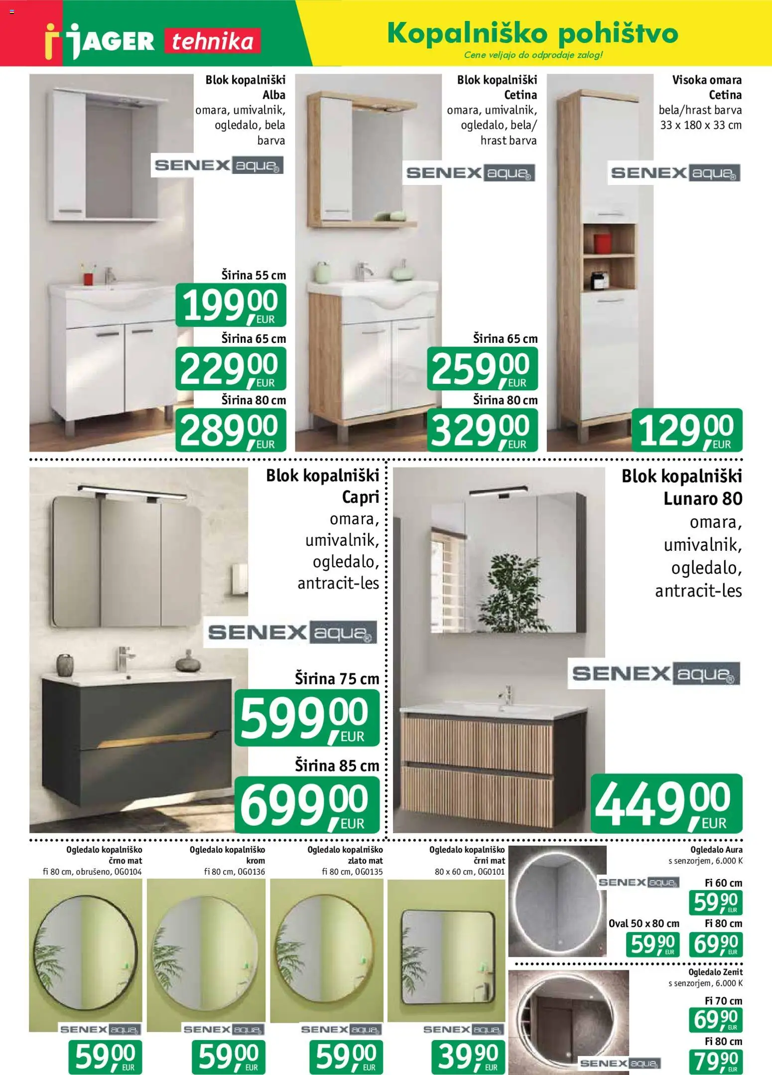 Novi Jager katalog ponudbe – veljaven od 02.09.2026 | Stran: 11 | Izdelki: Pohištvo, Omara, Ogledalo, Blok