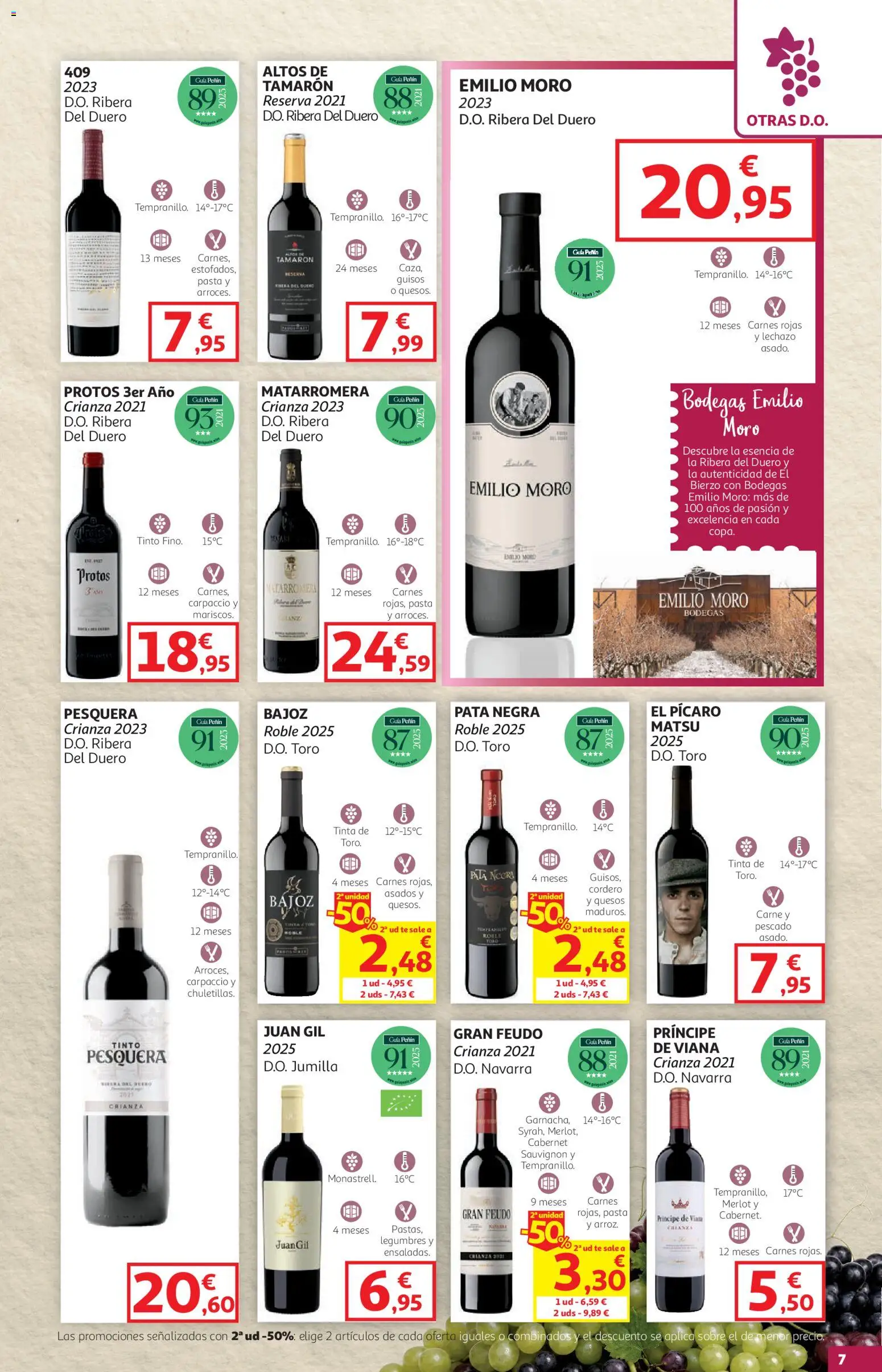 Alcampo - Feria del Vino SST Pais Vasco │ válido desde el 08/10/2026 | Página: 7 | Productos: Pescado, Pasta, Té, Legumbres