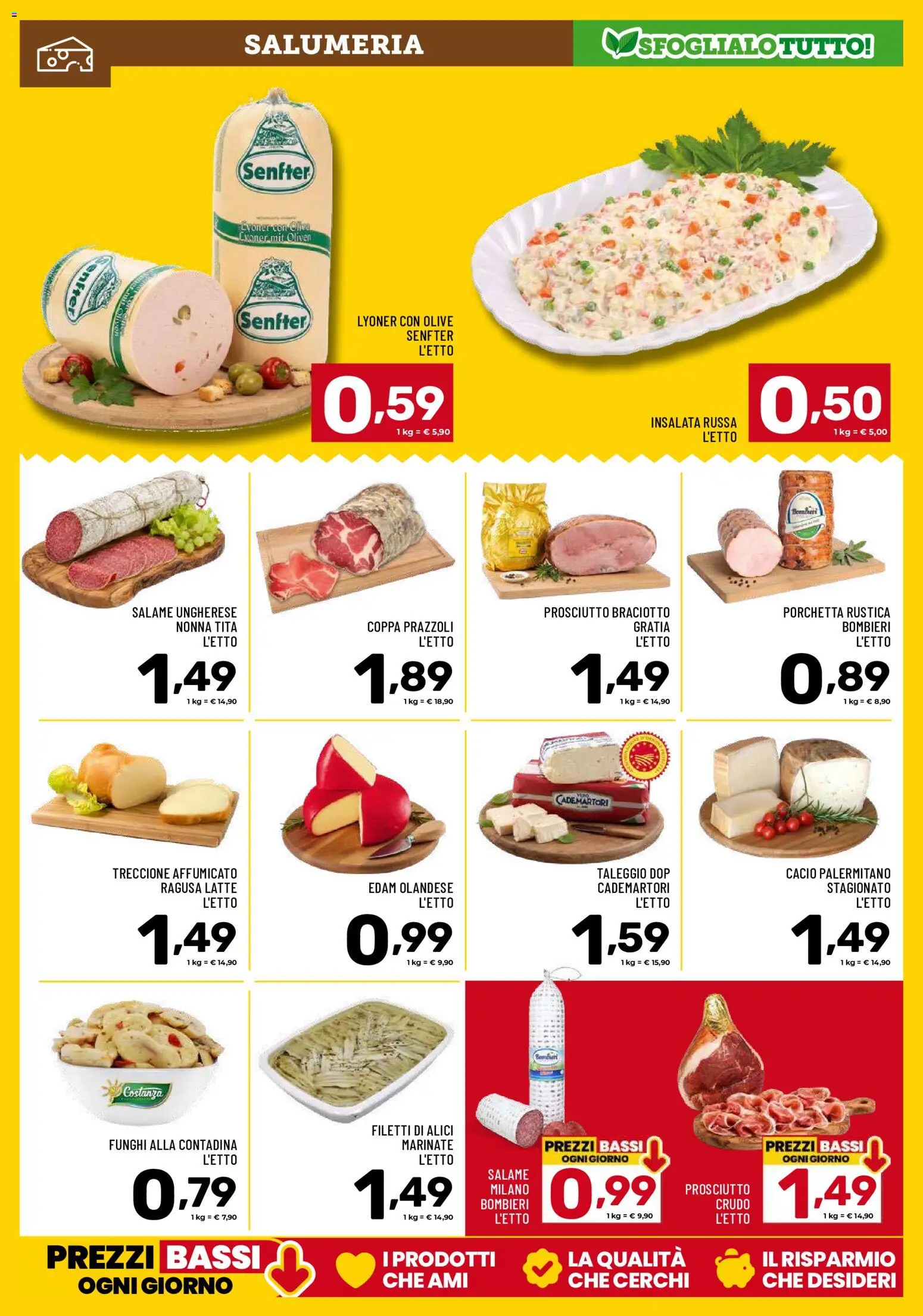 Volantino Il Centesimo del 01/09/2026 | Pagina: 3 | Prodotti: Porchetta, Latte, Olive, Alici