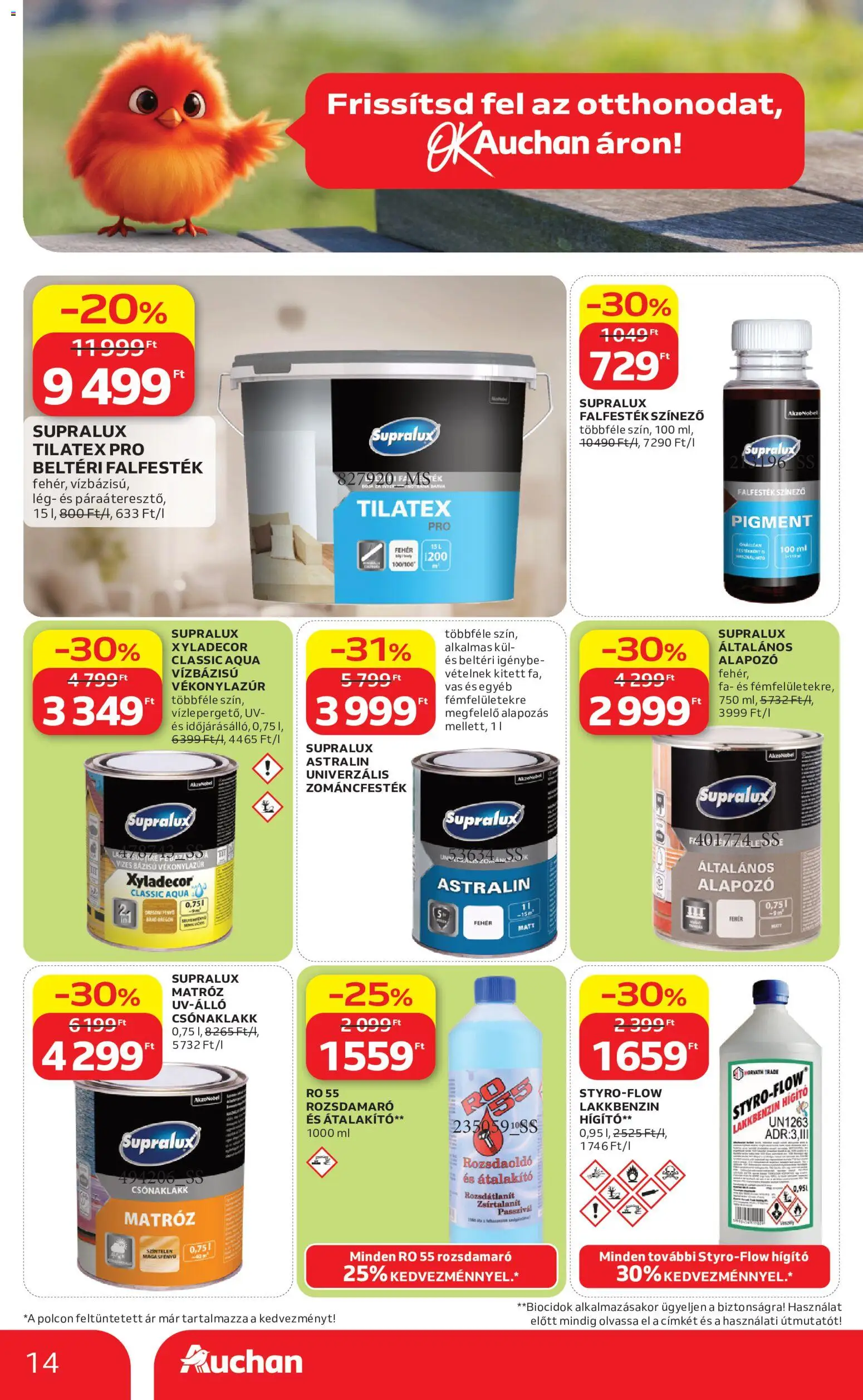 Auchan akciós ujság - amely érvényes a következő dátumtól: 04.06.2026 | Oldal: 14 | Termékek: Átalakító, Alapozó