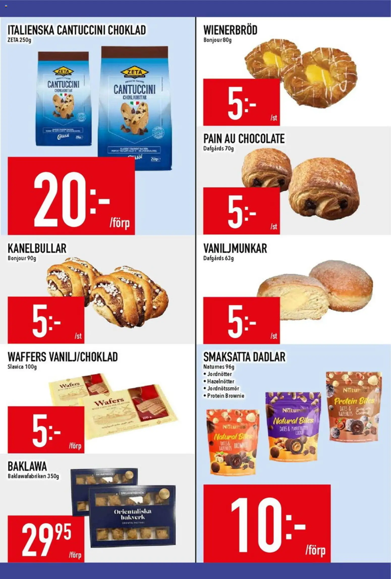Matdax reklamblad aktuell från 31/08/2026 | Sida: 8 | Produkter: Bakverk, Jordnötter, Choklad, Protein