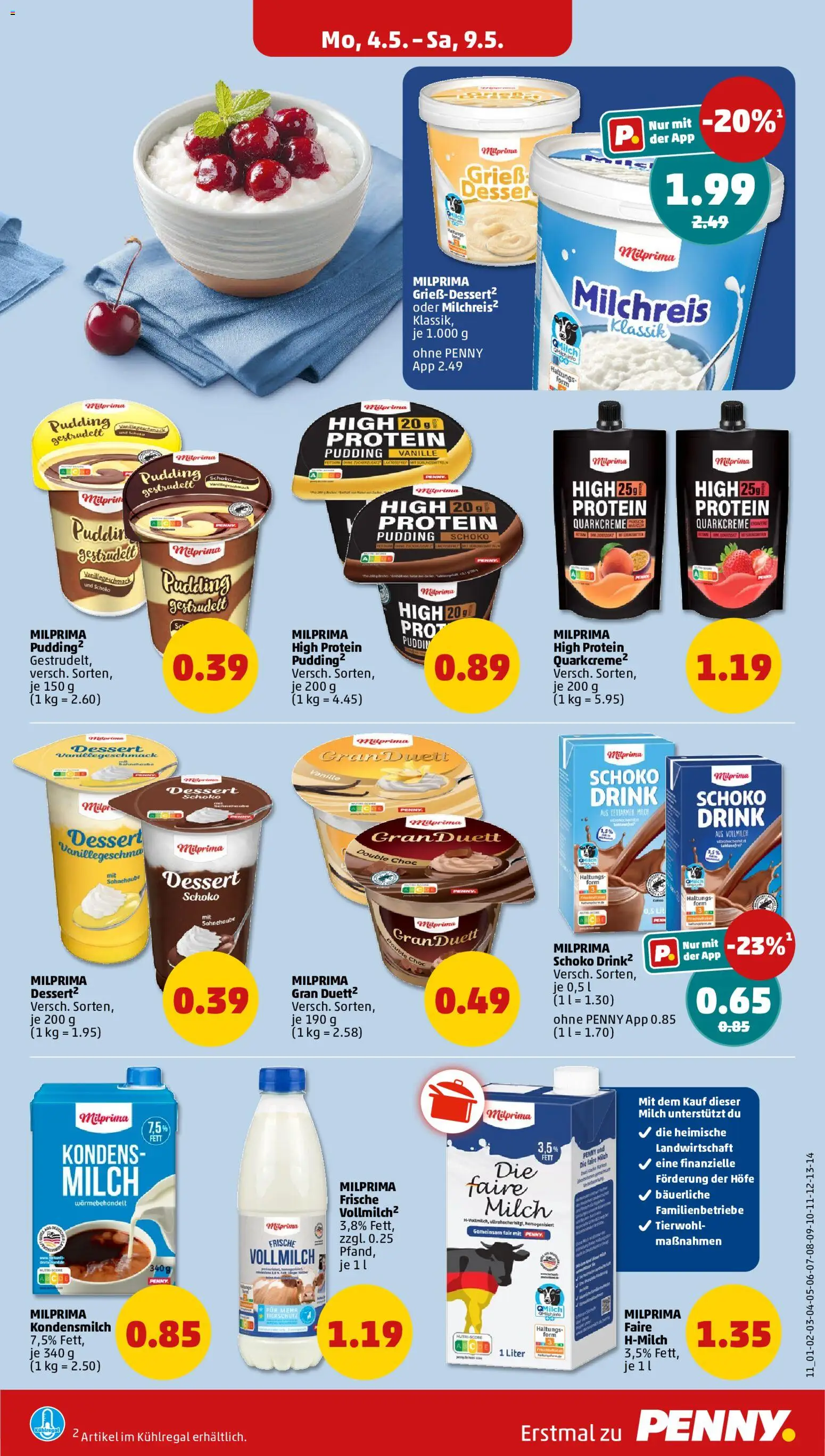 Penny Prospekt 	 – gültig ab 04.05.2026 | Seite: 15 | Produkte: Milch, Pudding