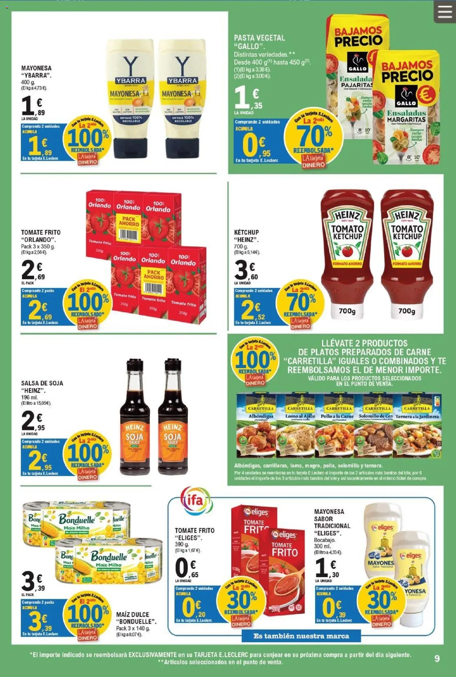 E.Leclerc Trujillo │ válido desde el 01/07/2026 | Página: 9 | Productos: Πορσελάνη, Té, Ensalada, Οθόνη προβολής