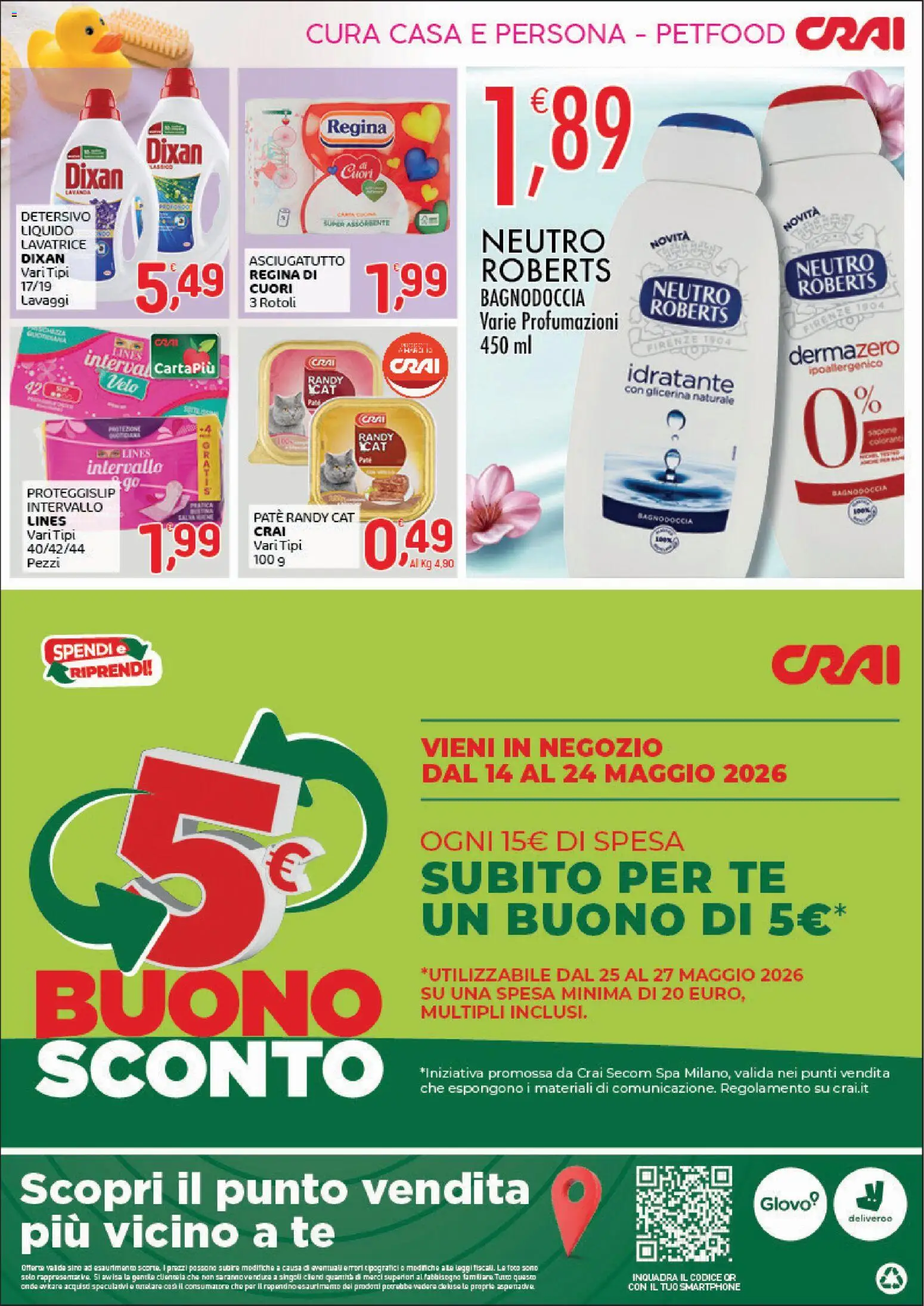 Volantino CRAI del 14.05.2026 | Pagina: 4 | Prodotti: Paté, Tè, Lavatrice, Smartphone