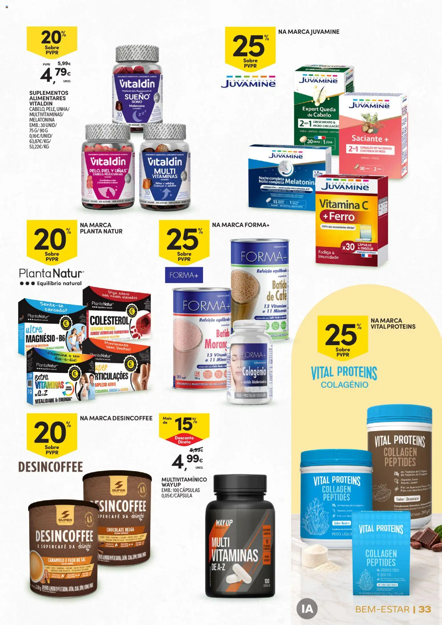 Continente Bem-Estar Assim toda a gente come melhor │ válido de 20/10/2026 | Página: 33 | Produtos: Ferro, Sal, Chocolate, Arroz