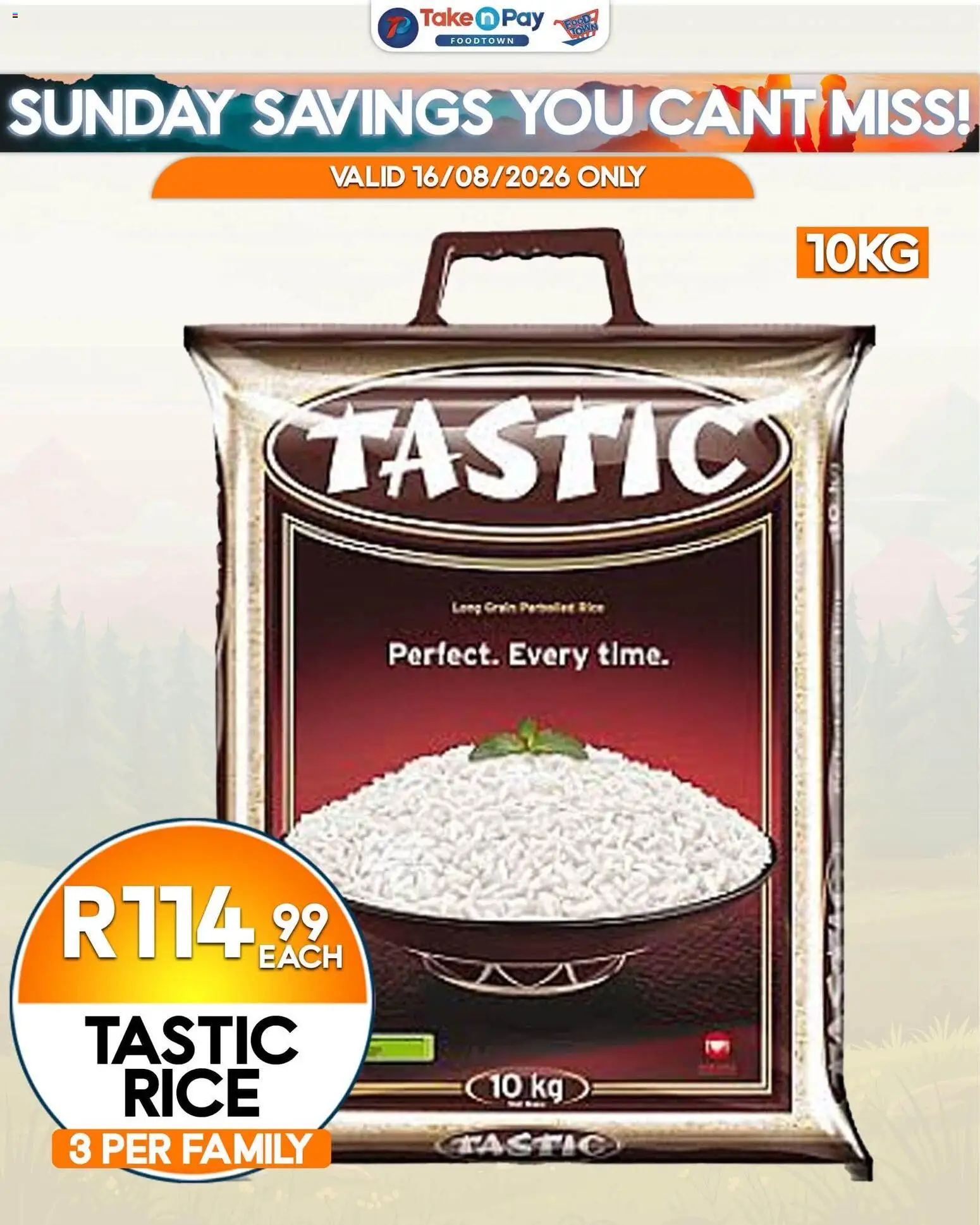 New Take n Pay catalogue – valid from 16/08/2026 | Page: 2 | Products: Rice