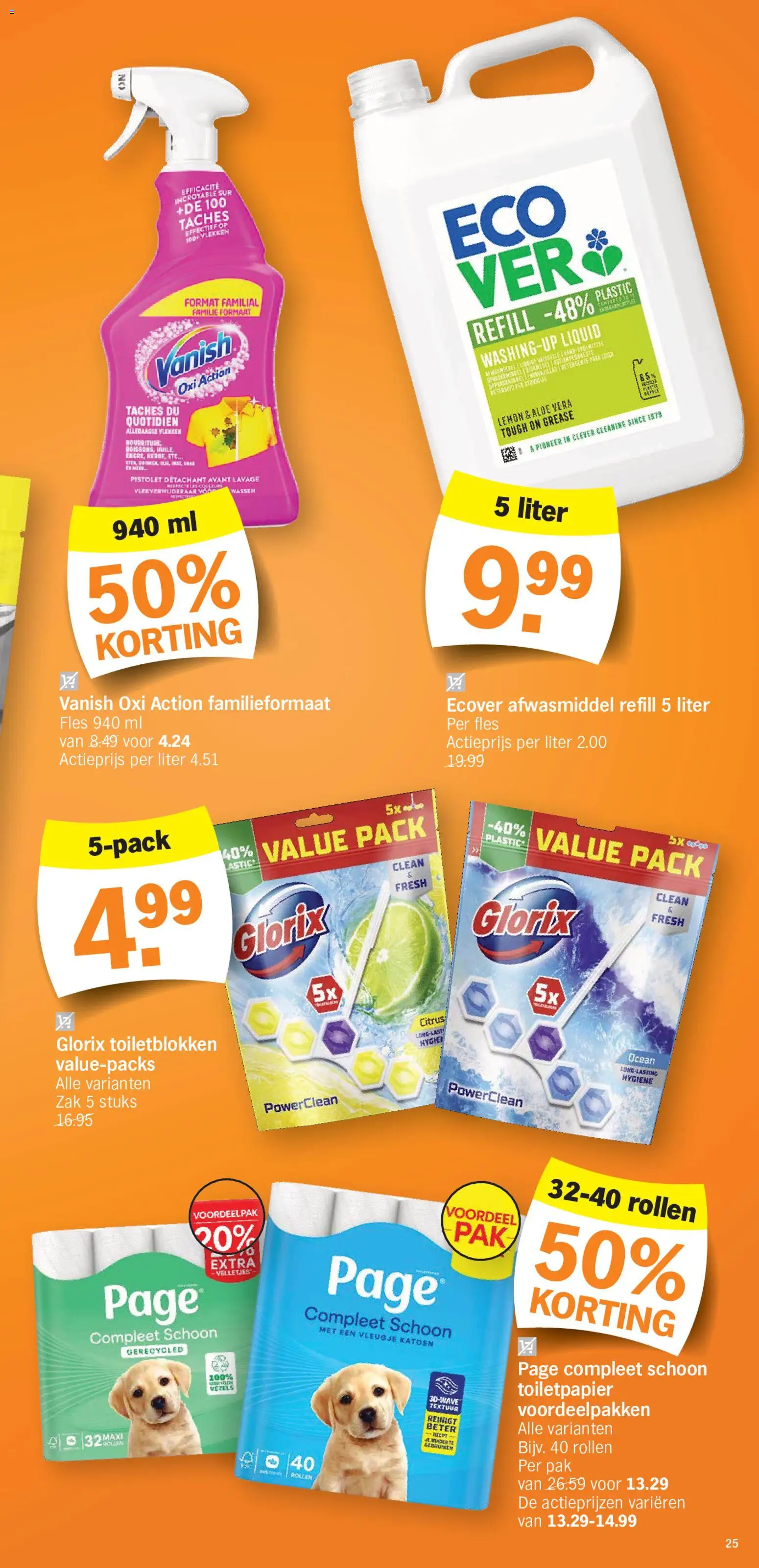 {H1} | Pagina: 25 | Producten: Fles, Afwasmiddel, Toiletpapier, Aloë Vera