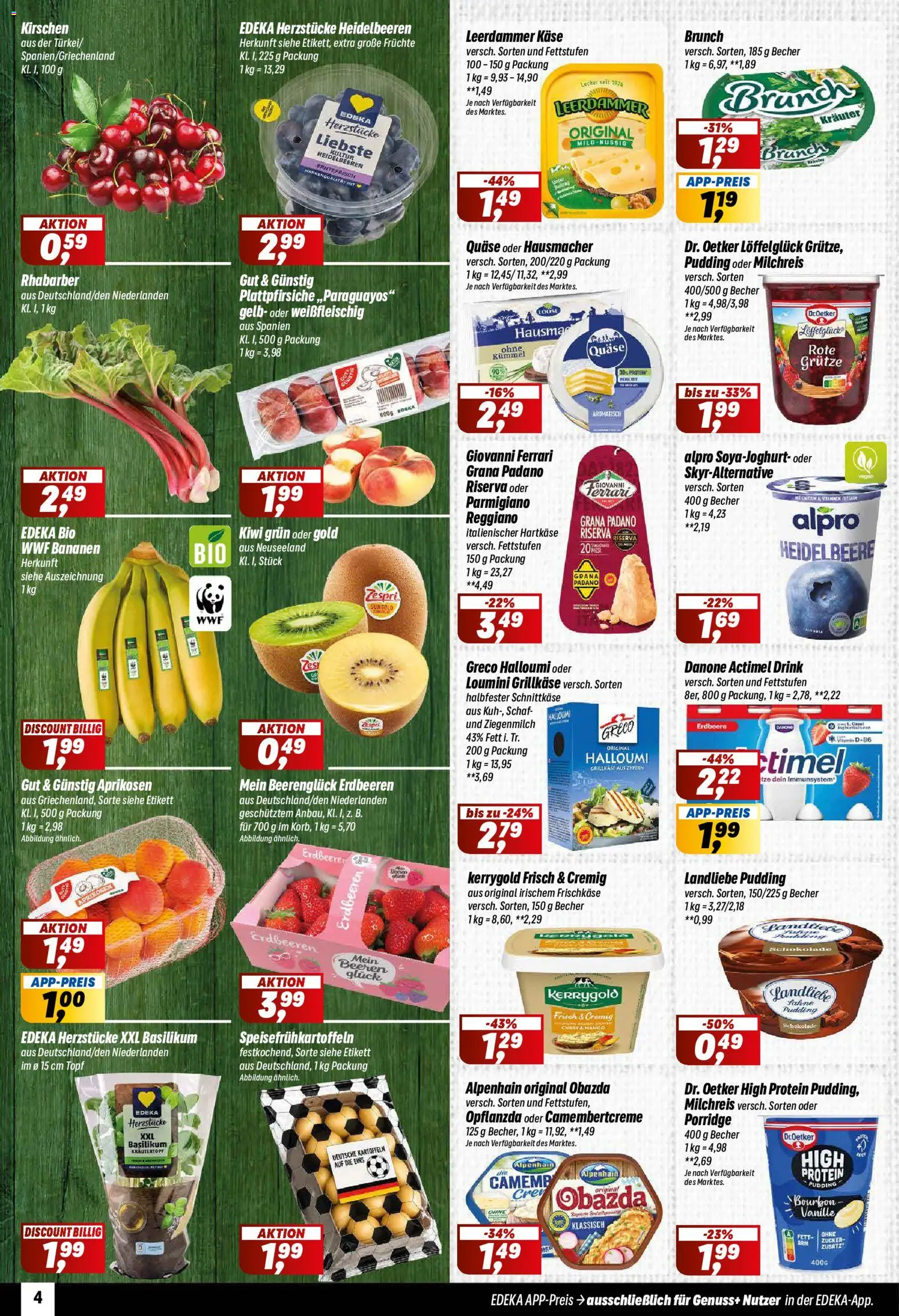 Simmel Prospekt – gültig ab 08.06.2026 | Seite: 4 | Produkte: Pudding, Kirschen, Heidelbeeren, Rhabarber