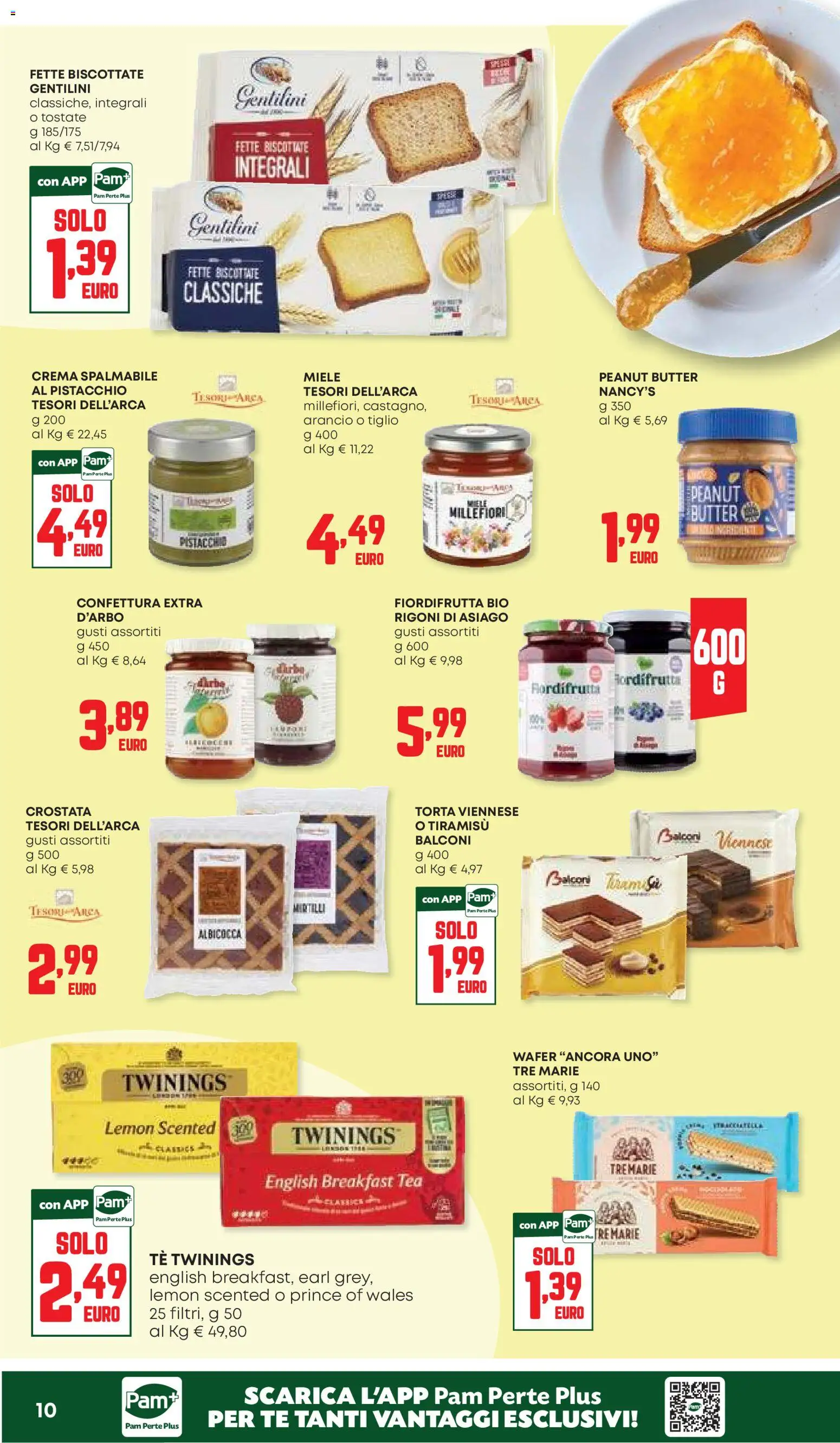 Volantino Panorama del 10/09/2026 | Pagina: 10 | Prodotti: Pistacchio, Torta, Tiramisù, Fette biscottate