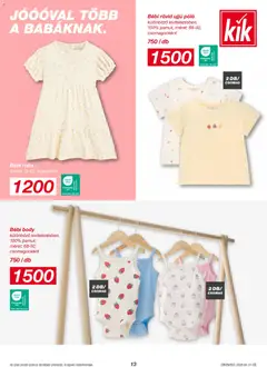 Kik akciós újság - amely érvényes a következő dátumtól: 27.04.2026 | Oldal: 13 | Termékek: Body, Ruha