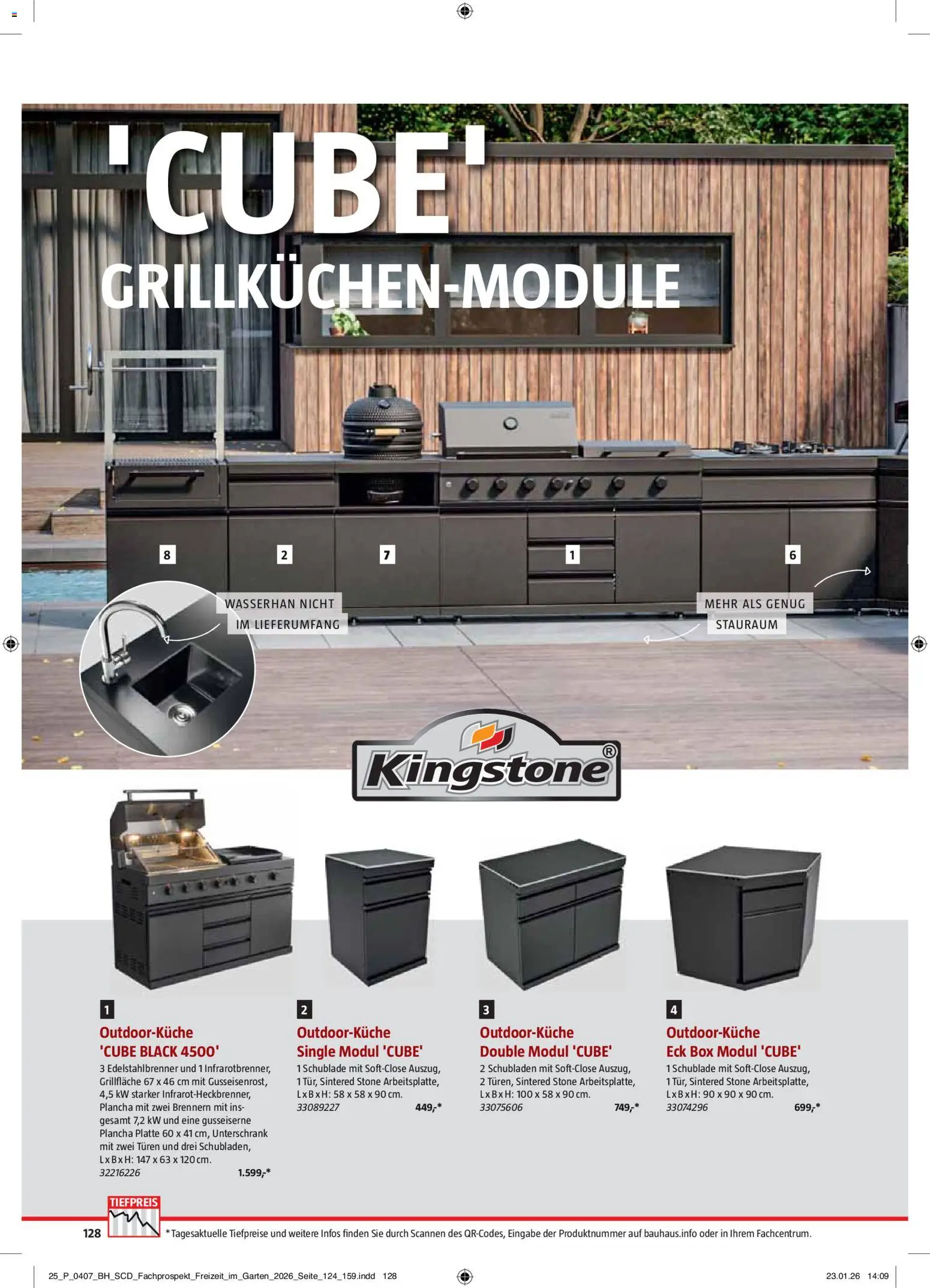 Bauhaus Freizeit im Garten – gültig ab 02.03.2026 | Seite: 128 | Produkte: Box, Unterschrank